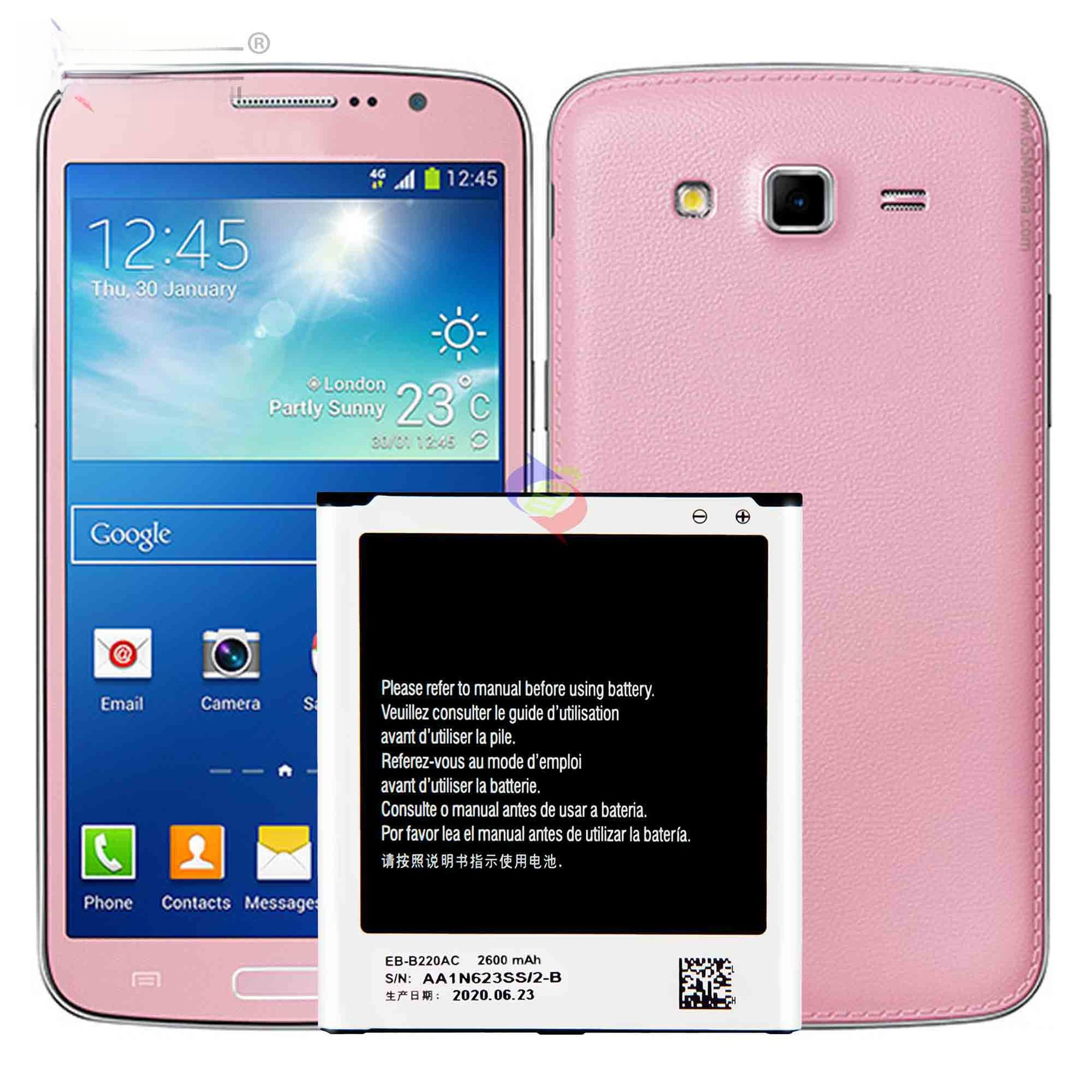 Șuțibil pentru Samsung Grand 2/G7105 Baterie Telefon EB-B220AC Placă de Încărcare Externă Baterie Telefon Samsung