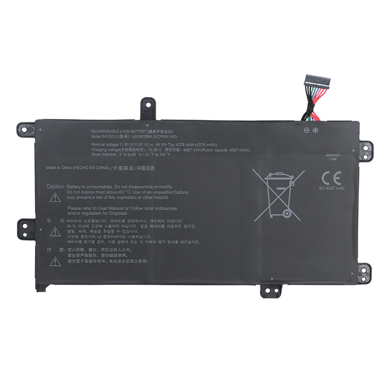 Suitable for the brand new LG 15UD50Q-GX30K laptop LBX822BM with built-in battery 49WH