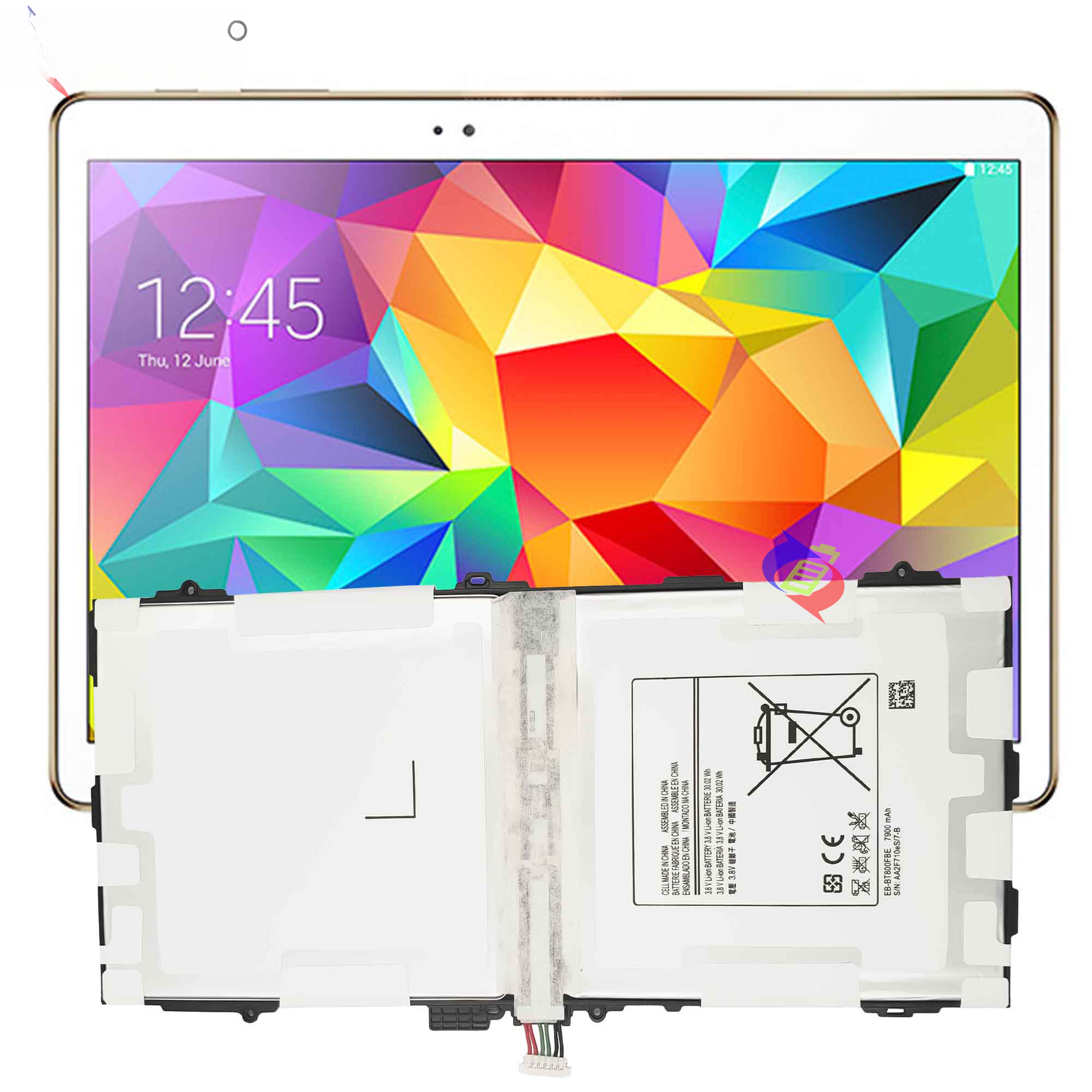 Suitable for Samsung Tab S10.5/T800/807/801 Tablet Battery EB-BT800FBE Factory Wholesale