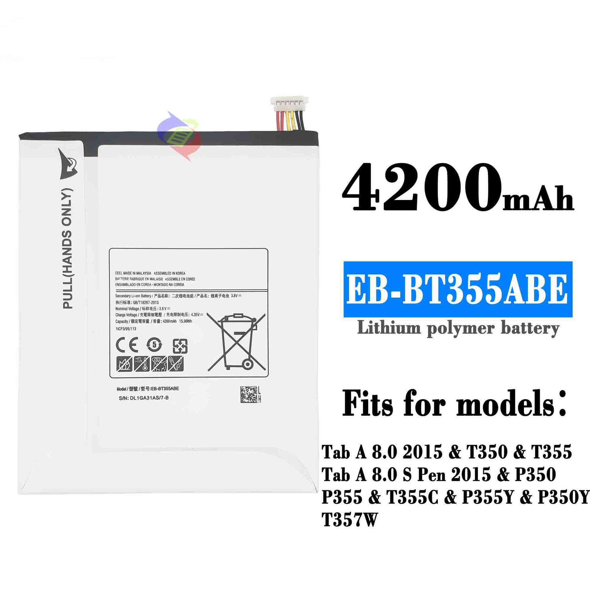Suitable for Samsung Tab A 8.0 2015/P350 Phone Battery EB-BT355ABE Built-in Charging Board Wholesale