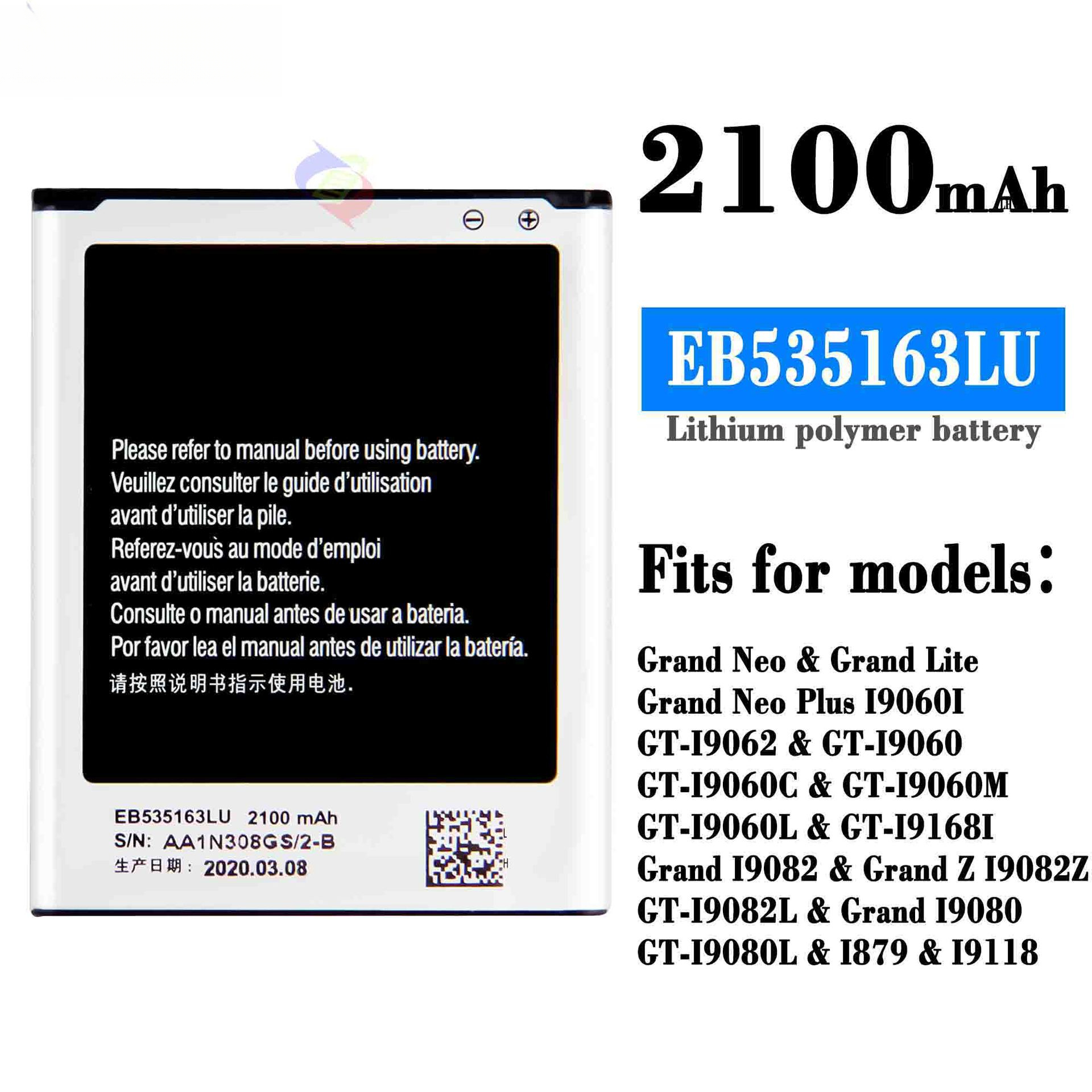 Suitable for Samsung Grand Neo/Grand Lite Mobile Phone Rechargeable Battery EB5351631 Samsung Mobile Phone Battery