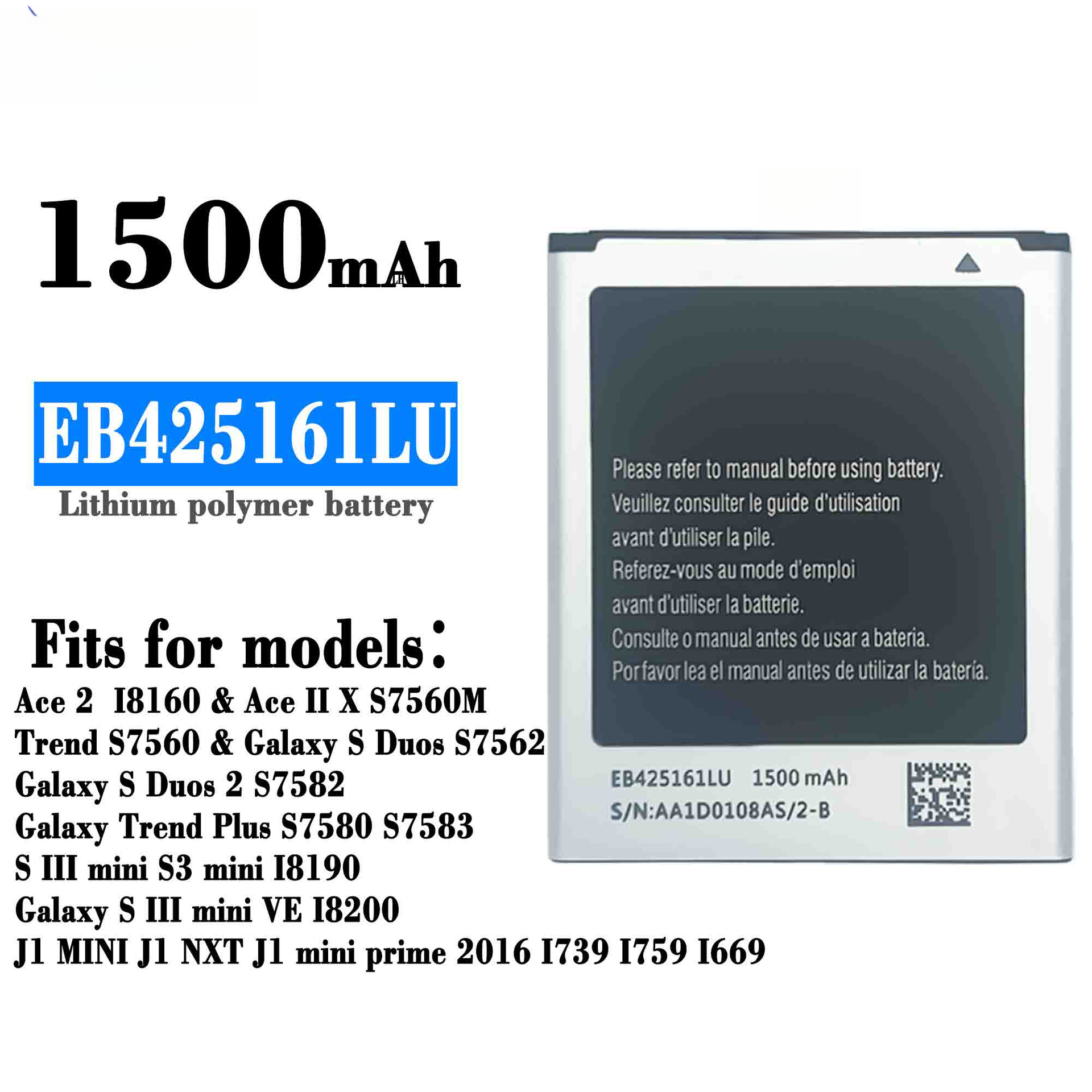 Suitable for Samsung GT-S7583T/J1mini EB4251611 External Mobile Phone Battery