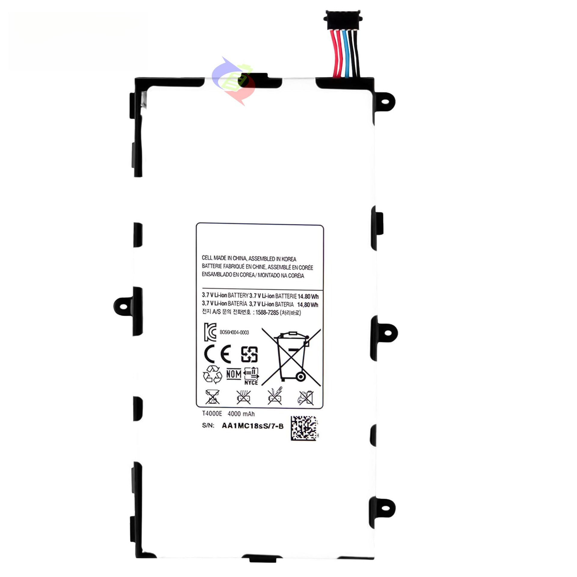 Suitable for Samsung Tab3 7.0 Tablet Battery T4000E Large Capacity Built-in Charging Board