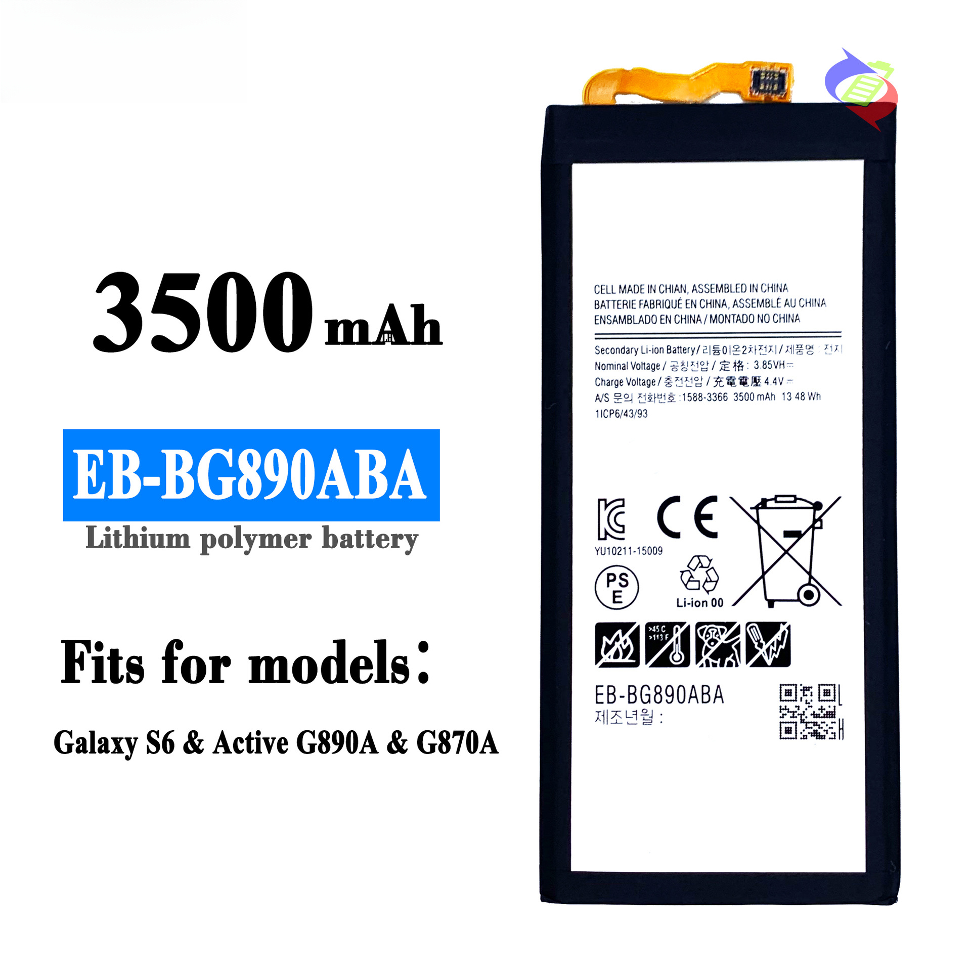 Suitable for Samsung Galaxy S6 G890A G870A EB-BG890ABA Phone Battery Circuit Board