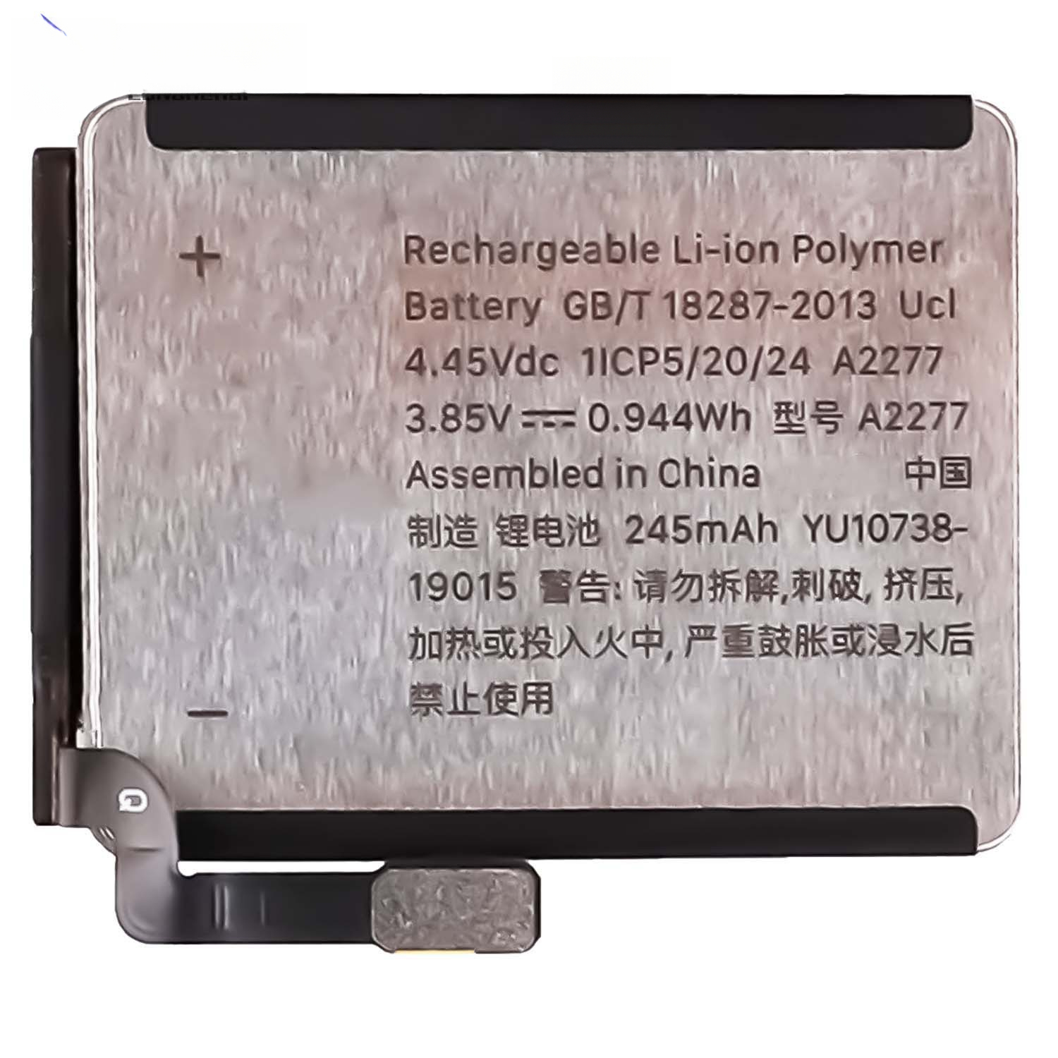 Suitable for Apple Watch Series 5-40mm A2277 Watch Battery