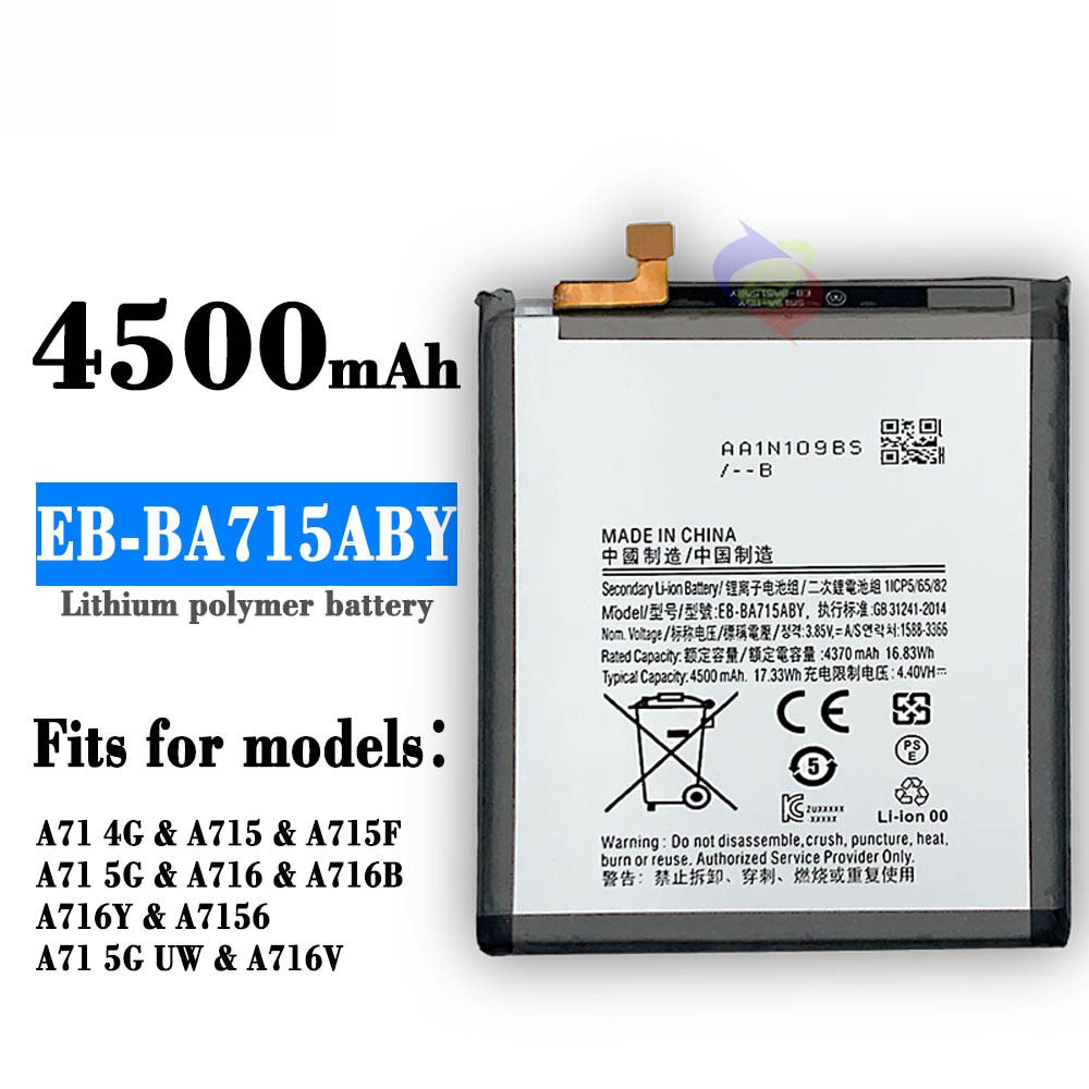 Compatible with Samsung A71 Phone Battery 4G Version SM-A7160 Battery EB-BA715ABY Battery Brand New Battery Board