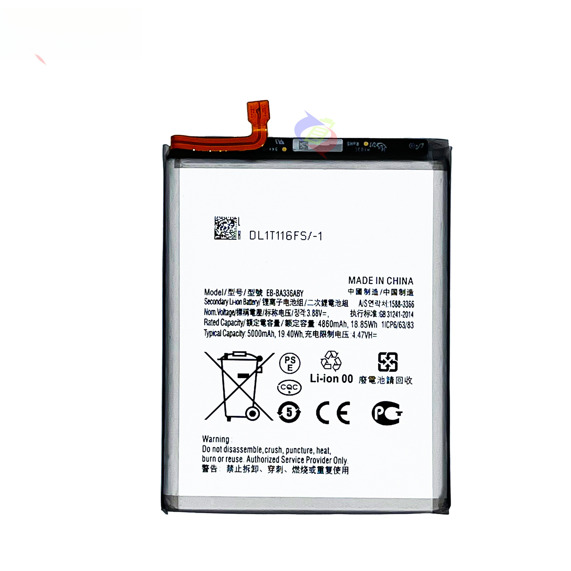 Suitable for Samsung A53 Phone Battery SM-A5360 Battery EB-BA336ABY A33 5G Version Lithium Battery Board