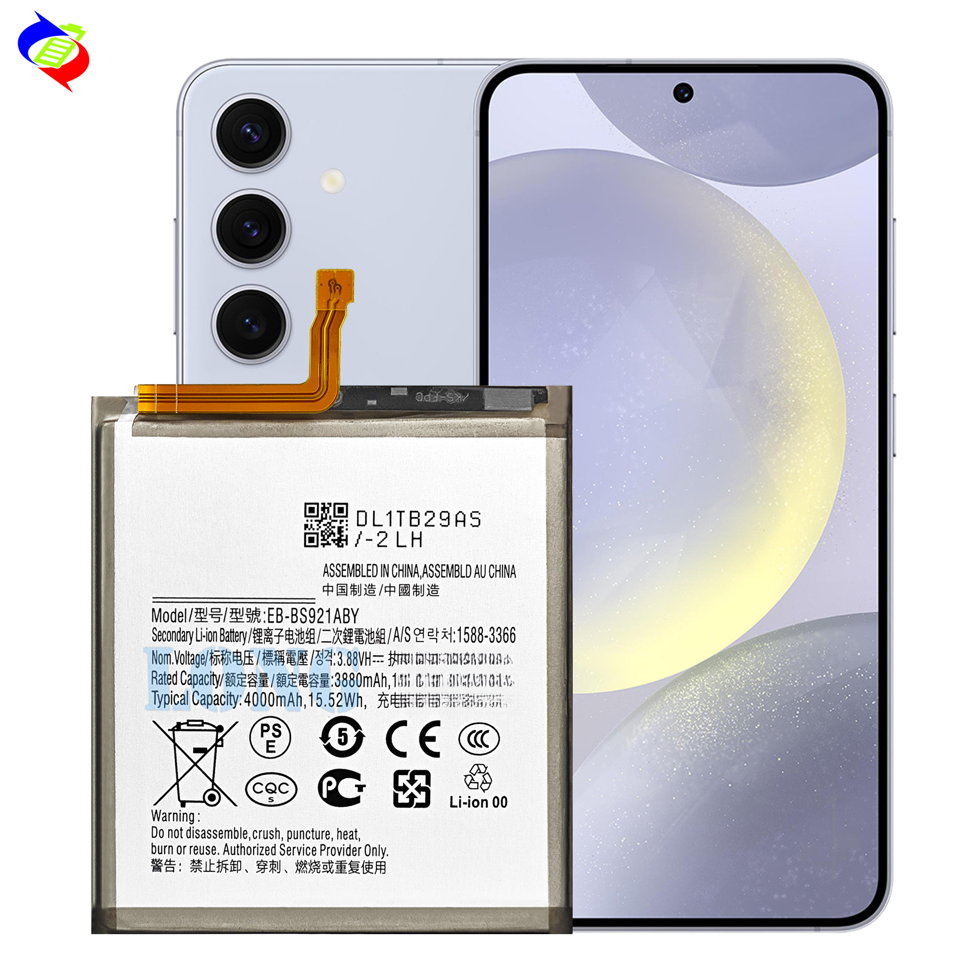 Suitable for Samsung Galaxy S24 5G Replacement Battery EB-BS921ABY Samsung Phone Battery