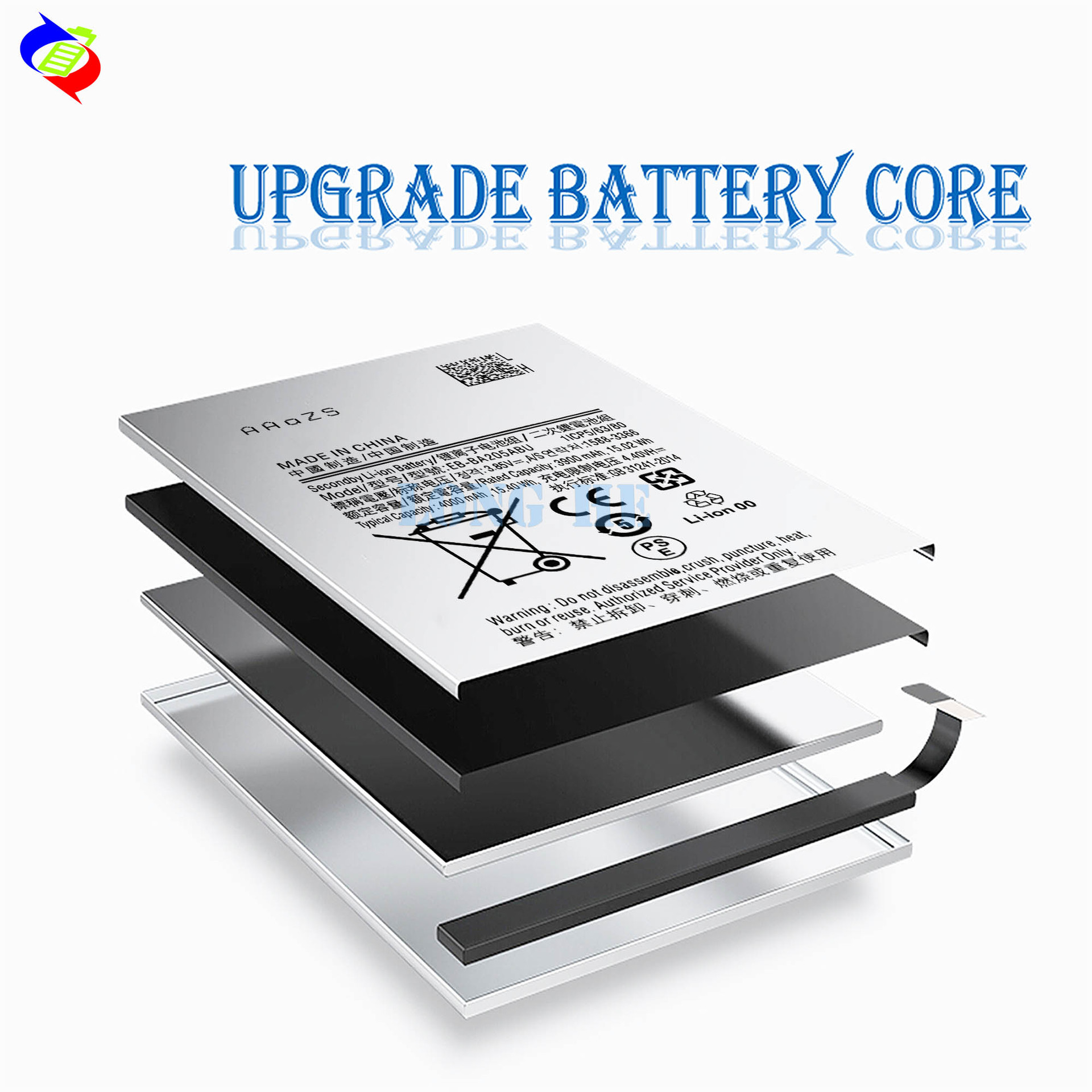 Suitable for Samsung Phone Battery EB-BA205ABU Large Capacity Battery 4000mAh Samsung Phone Battery