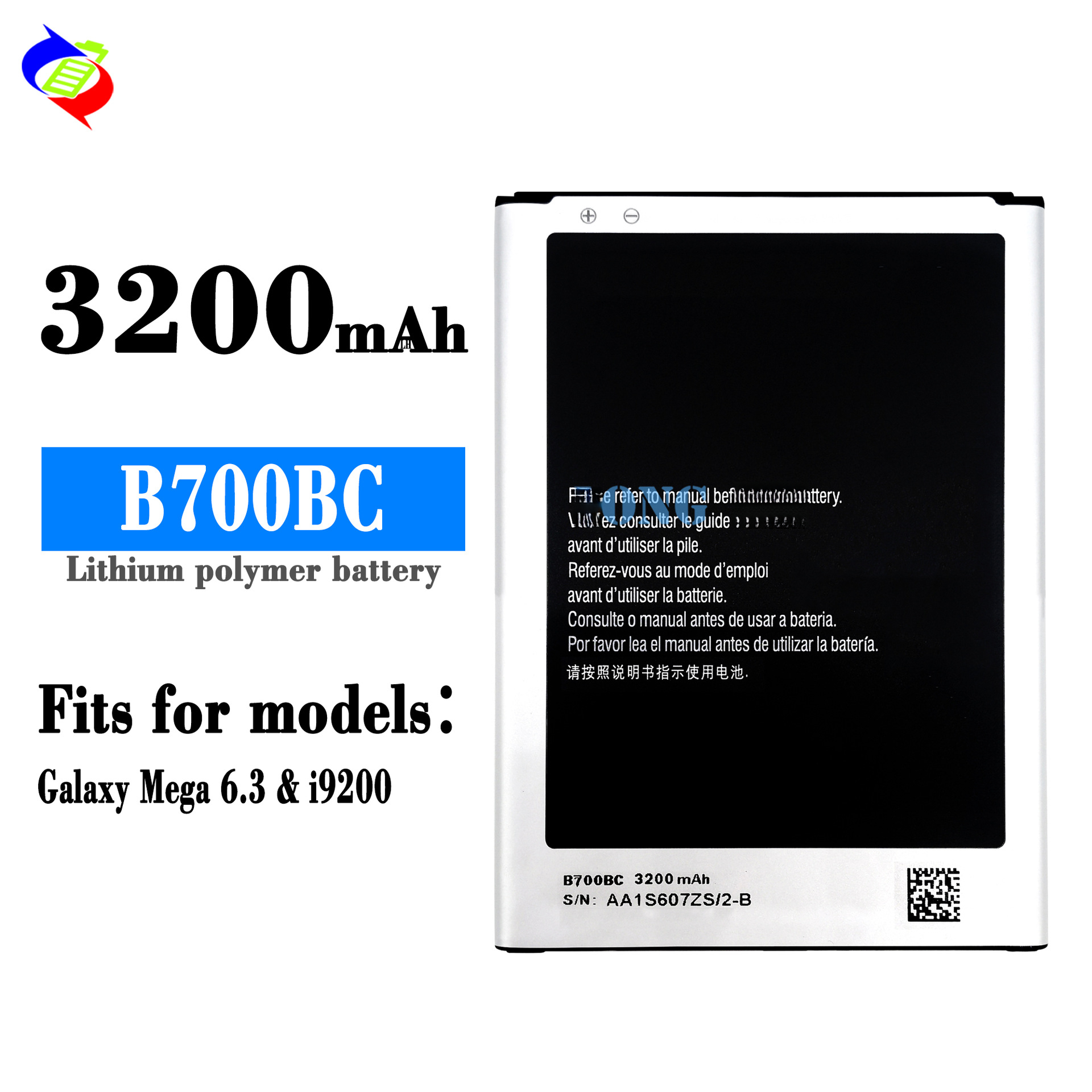 Suitable for Samsung Mega6.3/i9200 Phone Battery B700BC Battery Board 3200mAh