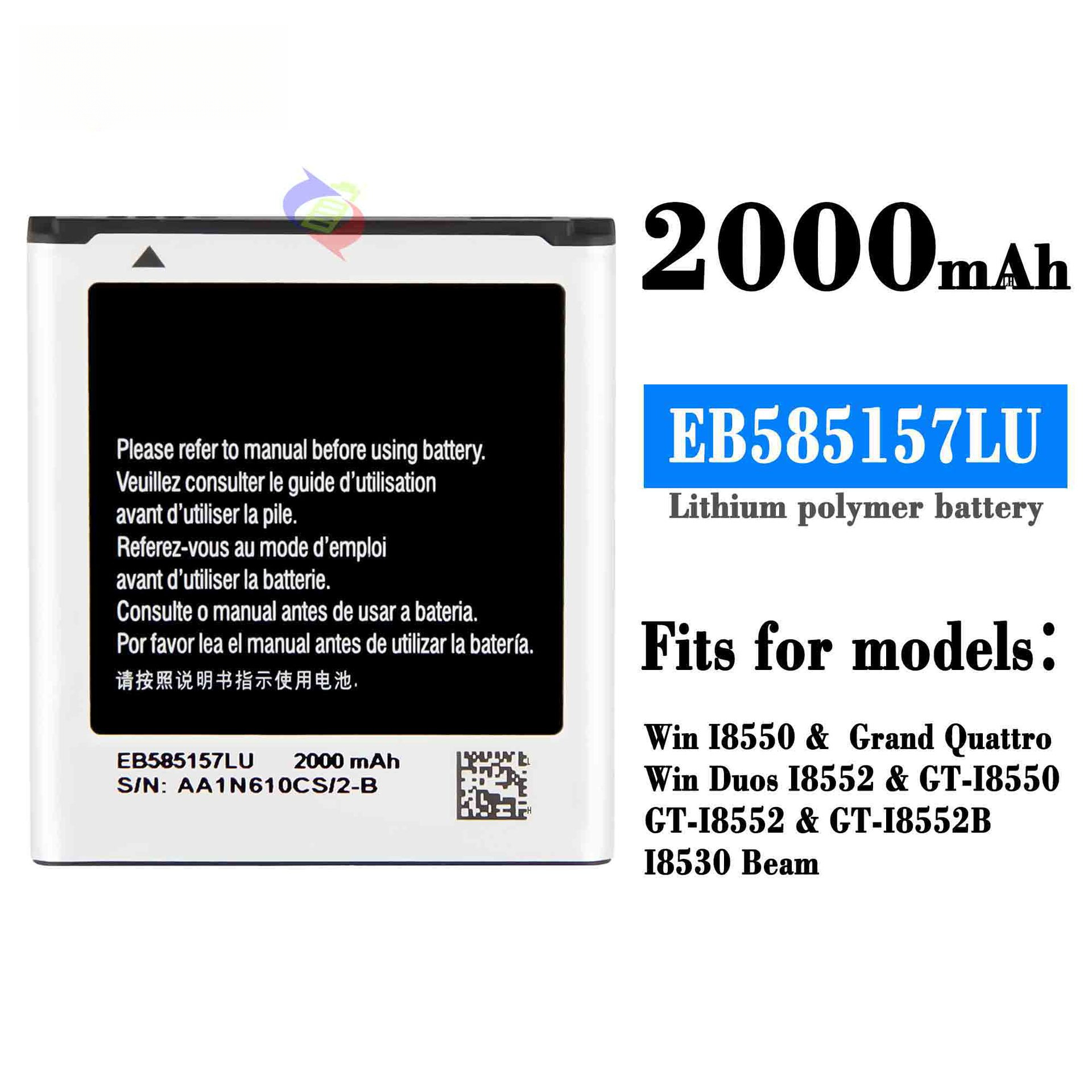 For Samsung Mobile Phone Rechargeable Battery Win I8550 Brand New Durable EB585157LU