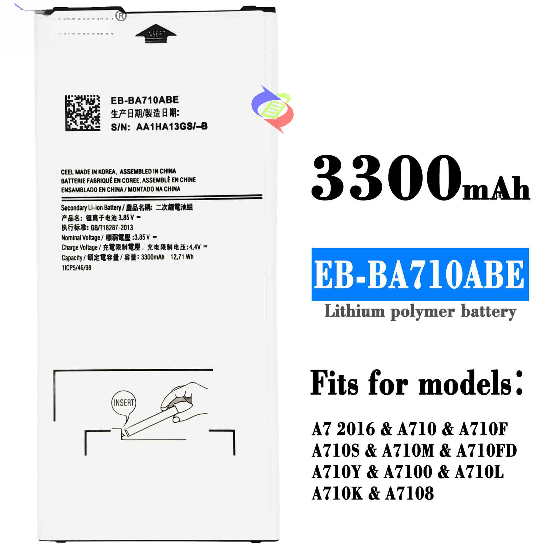 Suitable for Samsung A7 2016/A710/A710F EB-BA710ABE Built-in Battery