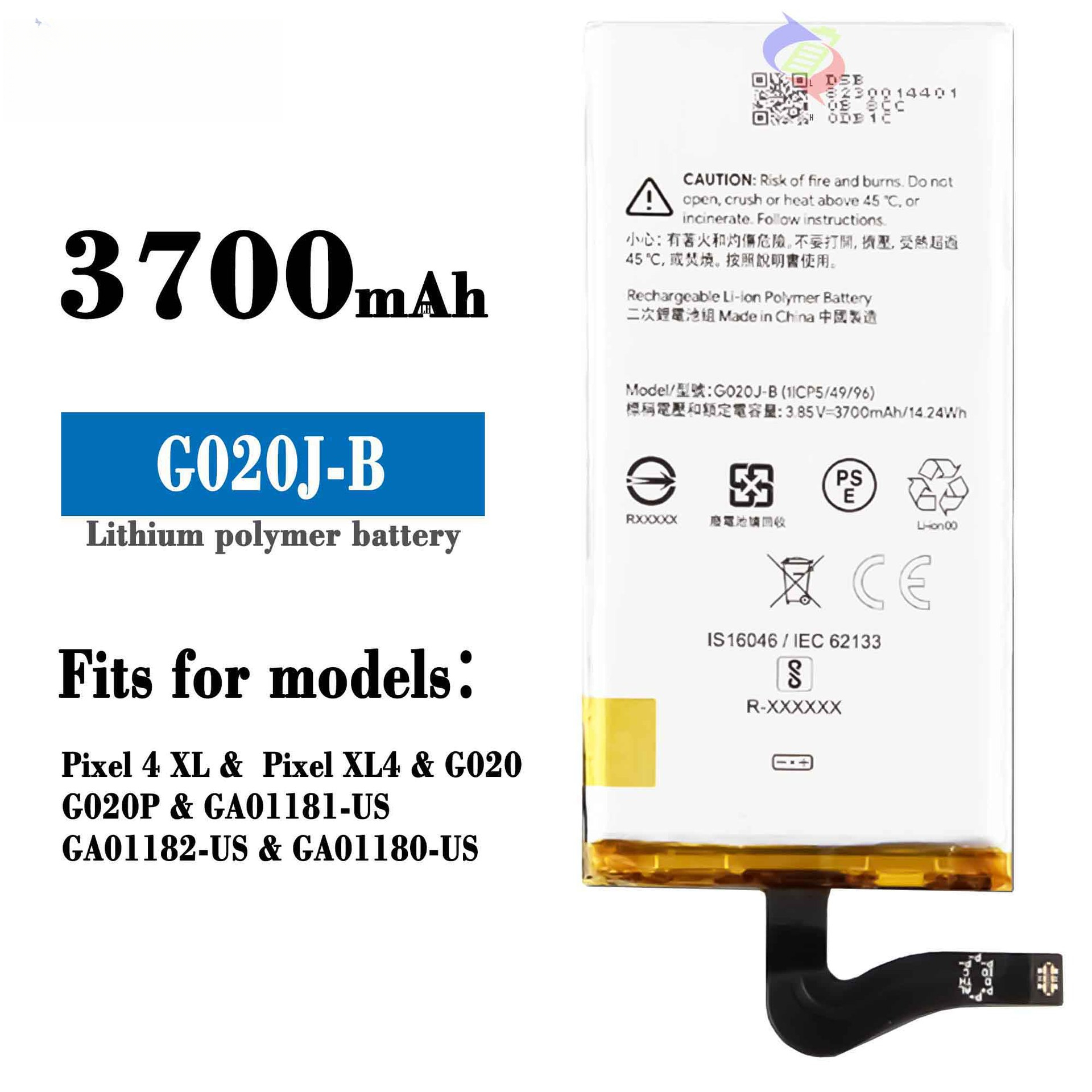 Suitable for Google Pixel 4 XL/XL4/G020/GA01181-US Phone Battery G020J-B Wholesale