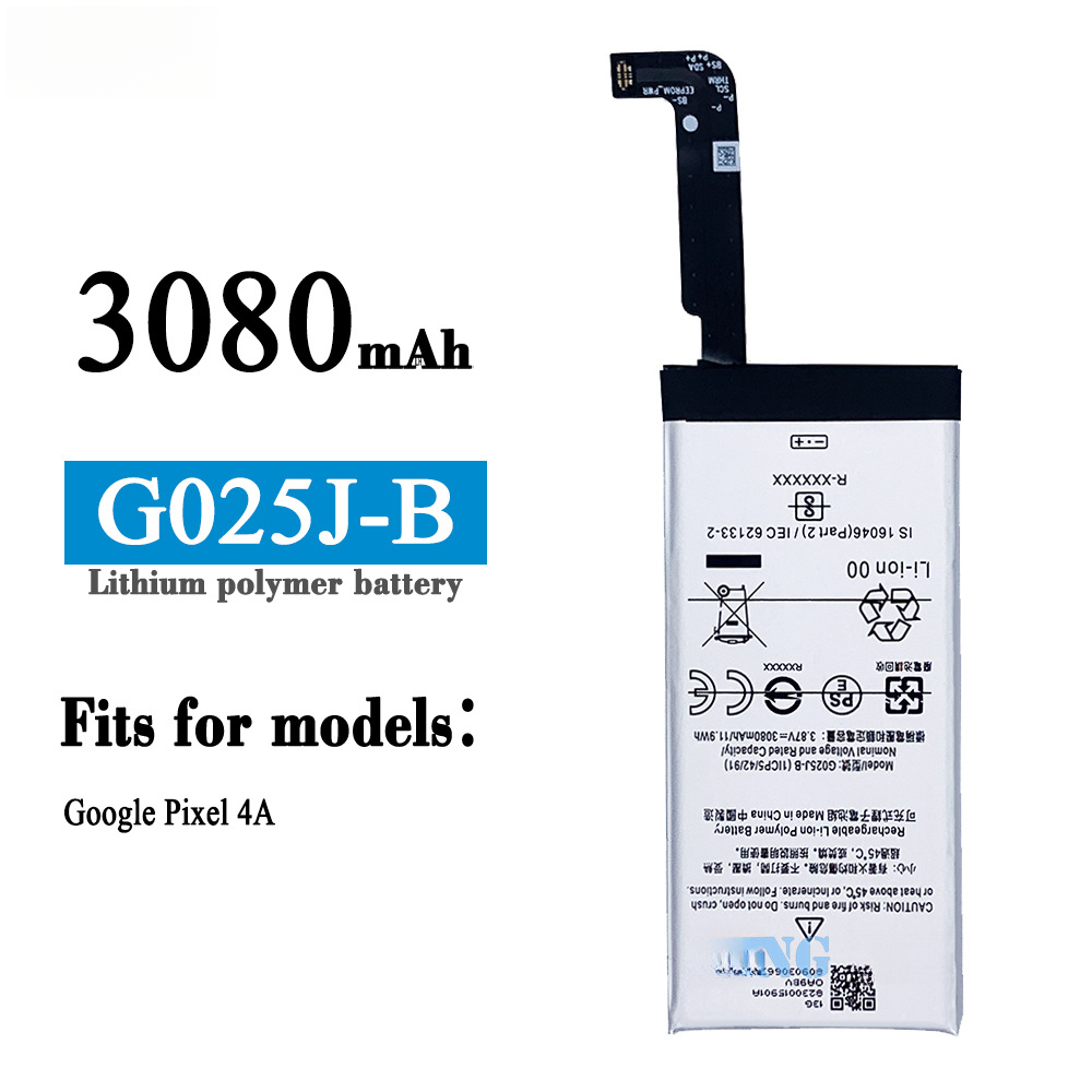 Compatible with Google PIXEL 4A 4G Global Phone Battery Built-in Lithium Rechargeable Battery G025J-B Built-in Version