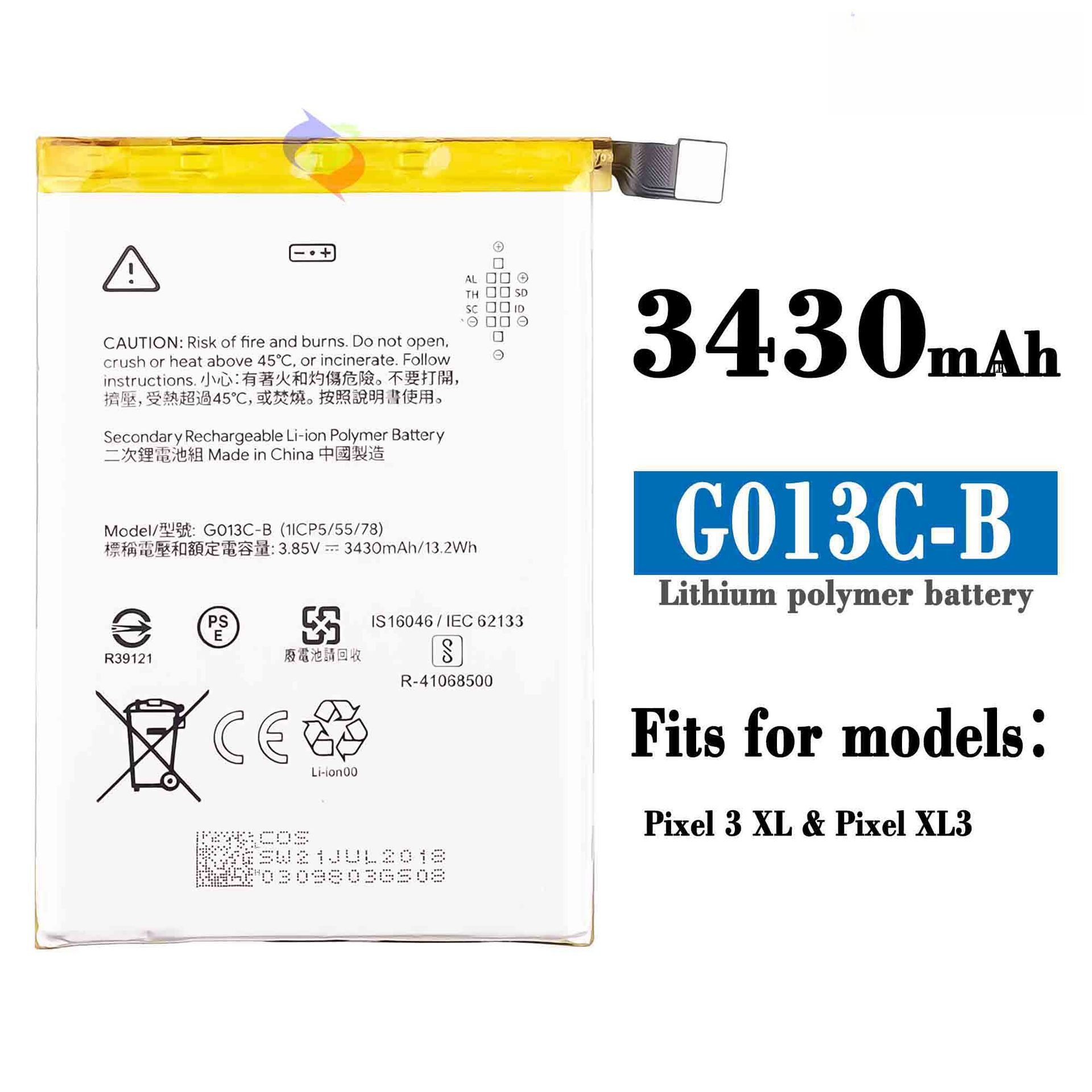 Suitable for Google Pixel 3XL phone large capacity built-in fast charging battery G013C-B