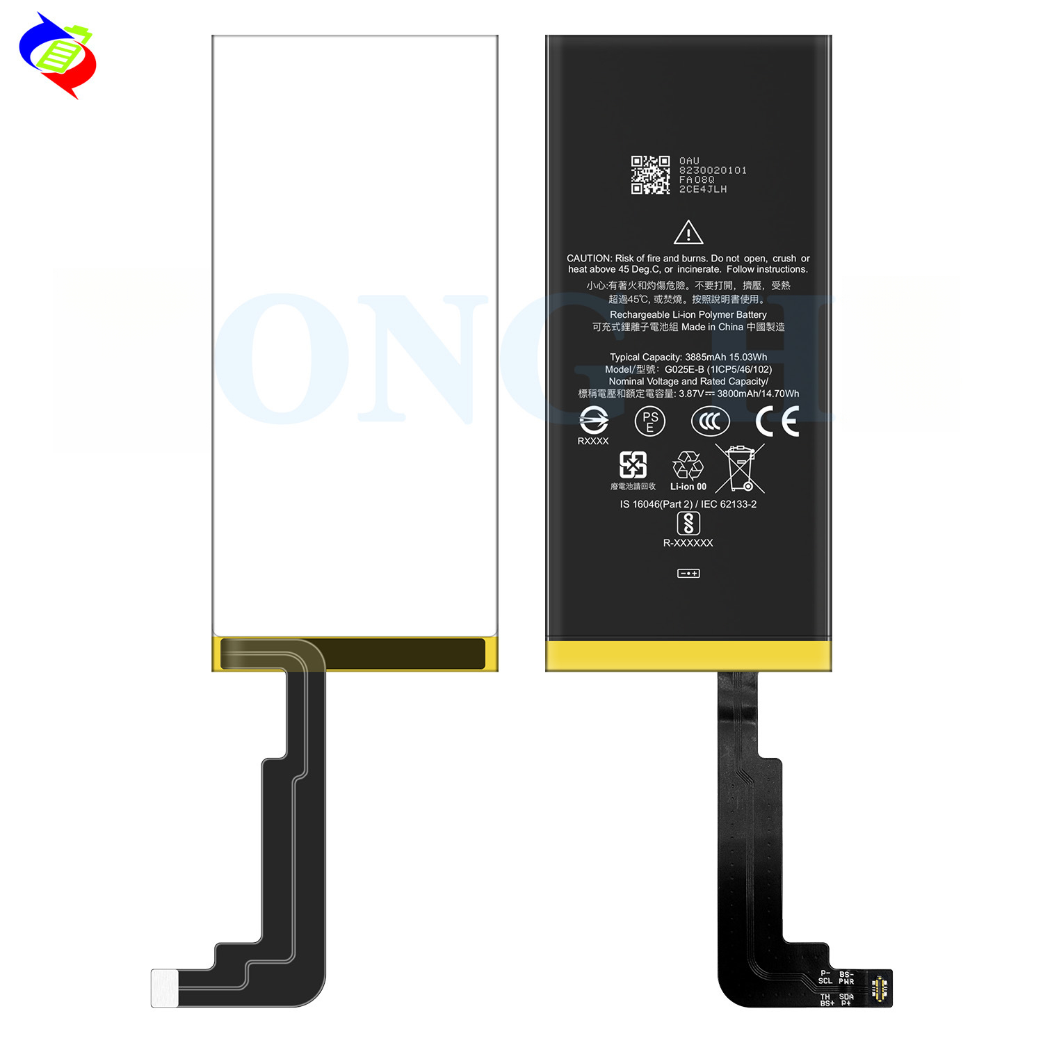Suitable for Google Pixel 4A 5G European Version Phone Battery G025E-B Cell Built-in Circuit Board