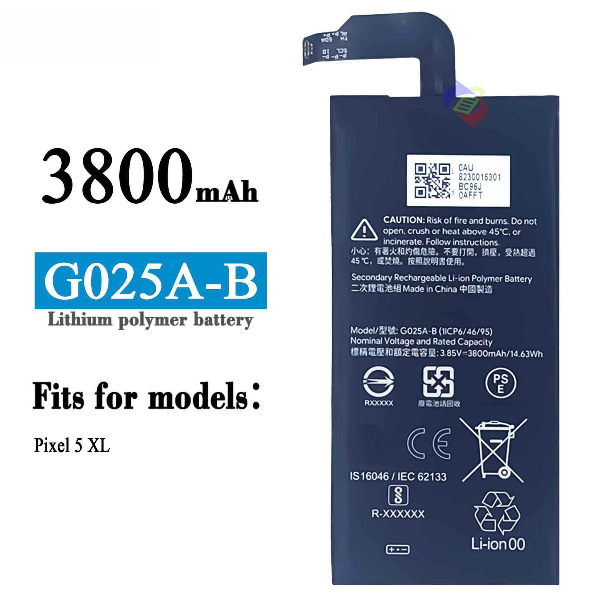 Suitable for Google Pixel 5XL Built-in Large Capacity Battery G025A-B