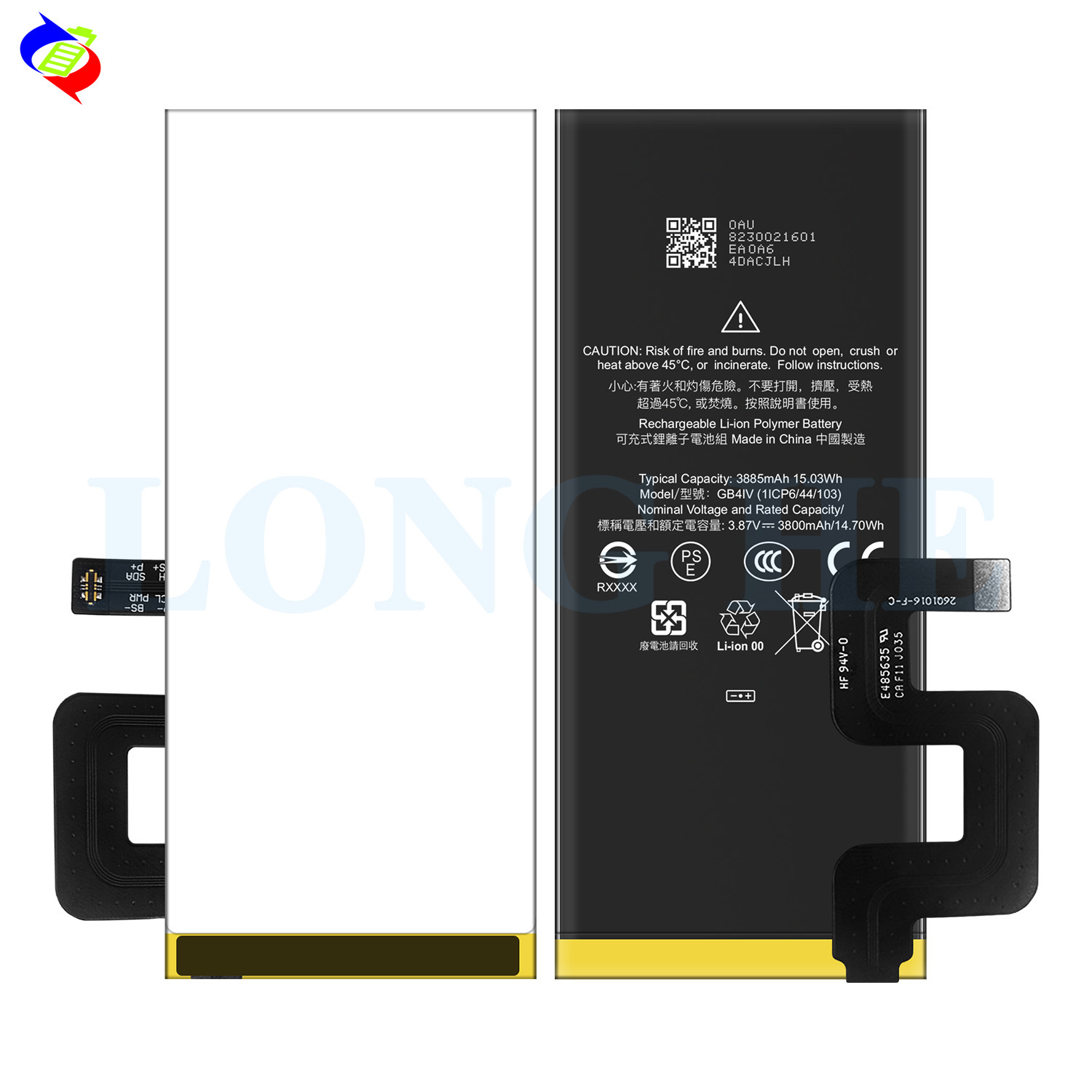 Suitable for Google Pixel 4A 5G US Version Phone Rechargeable Battery GB4IV 3885mAh