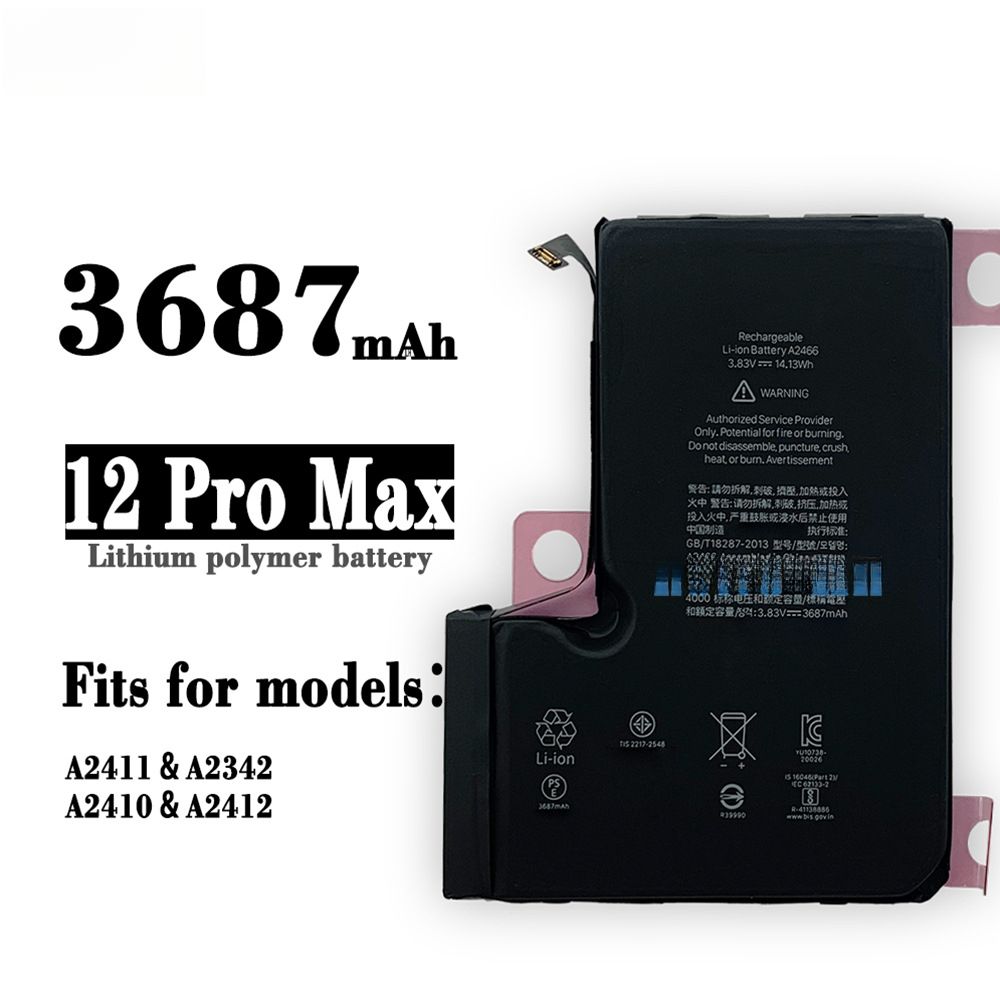 Compatible with Apple iPhone 12 Pro Max A2411/2342/2410/2412 Battery