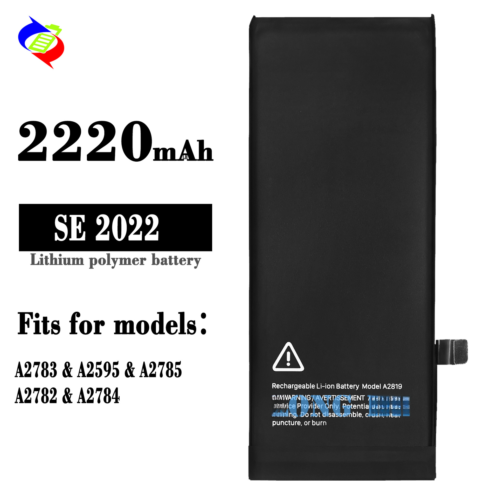 Suitable for Apple A2783/A2595 Phone Battery SE 2022 Built-in Circuit Board 2220mAh