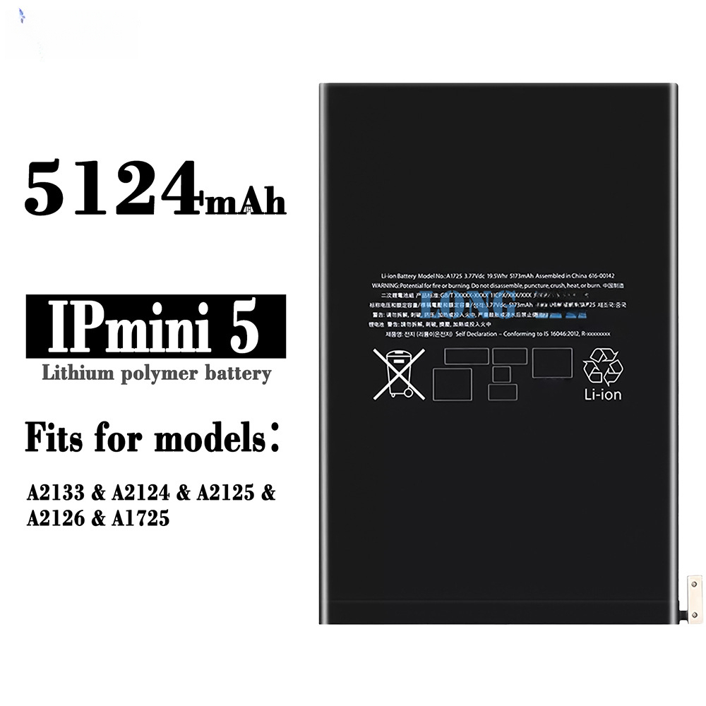 Suitable for Apple iPad mini5 A2133/A2124/A2125/A2126/ Tablet Battery 5124mAh