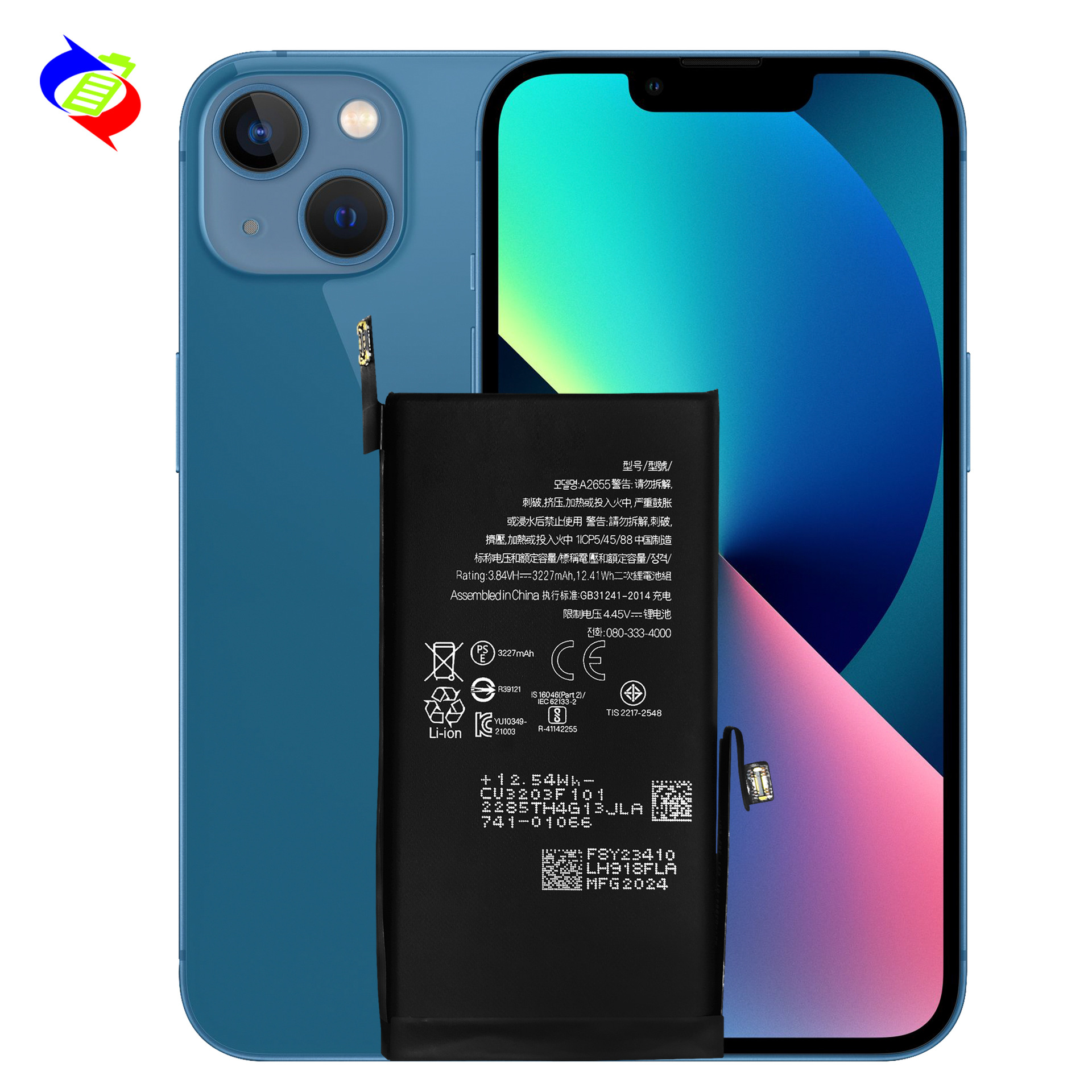 Əlverişli Apple iPhone 13 Telefon Batarya Şarj Cihazı Batarya Sağlamlığı Göstəricisi Yepyeni 0 Döngü Tam Uyğun