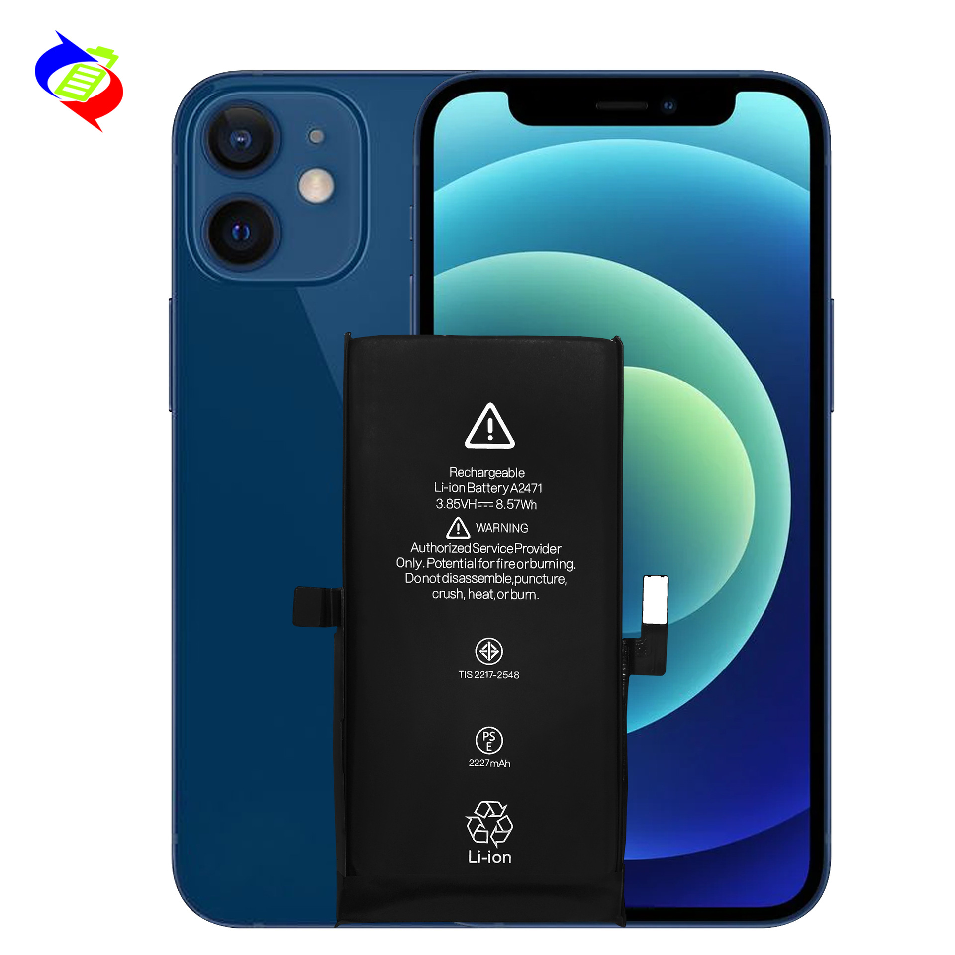 Əlverişli Apple iPhone 12 mini Batareyi Displei Batareyi Sağlamlığı Yepyeni 0 Döngü Pop-up Yok