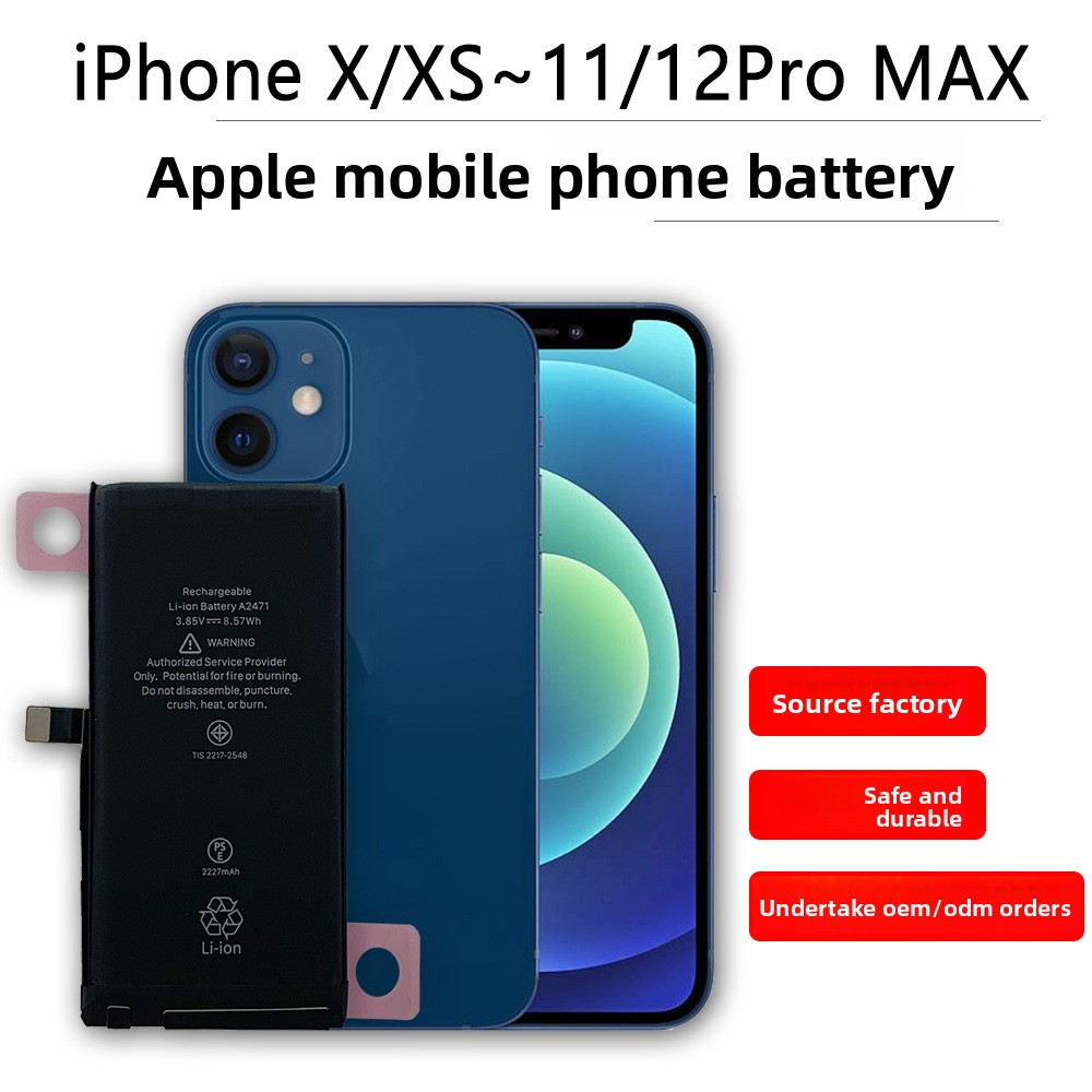 Əlverişli Apple X/XS/XR Telefon Batareyası iPhone XSmax/11/12mini Yüksek Kapasiteli Batareyası