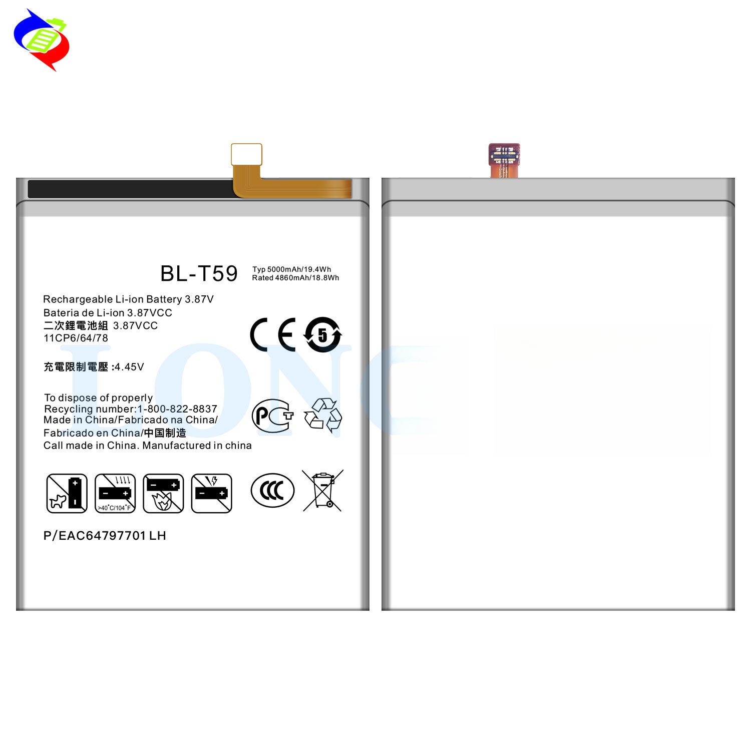 Suitable for LG Phone Battery Replacement BL-T59 Brand New Large Capacity 5000mAh Long Battery Life