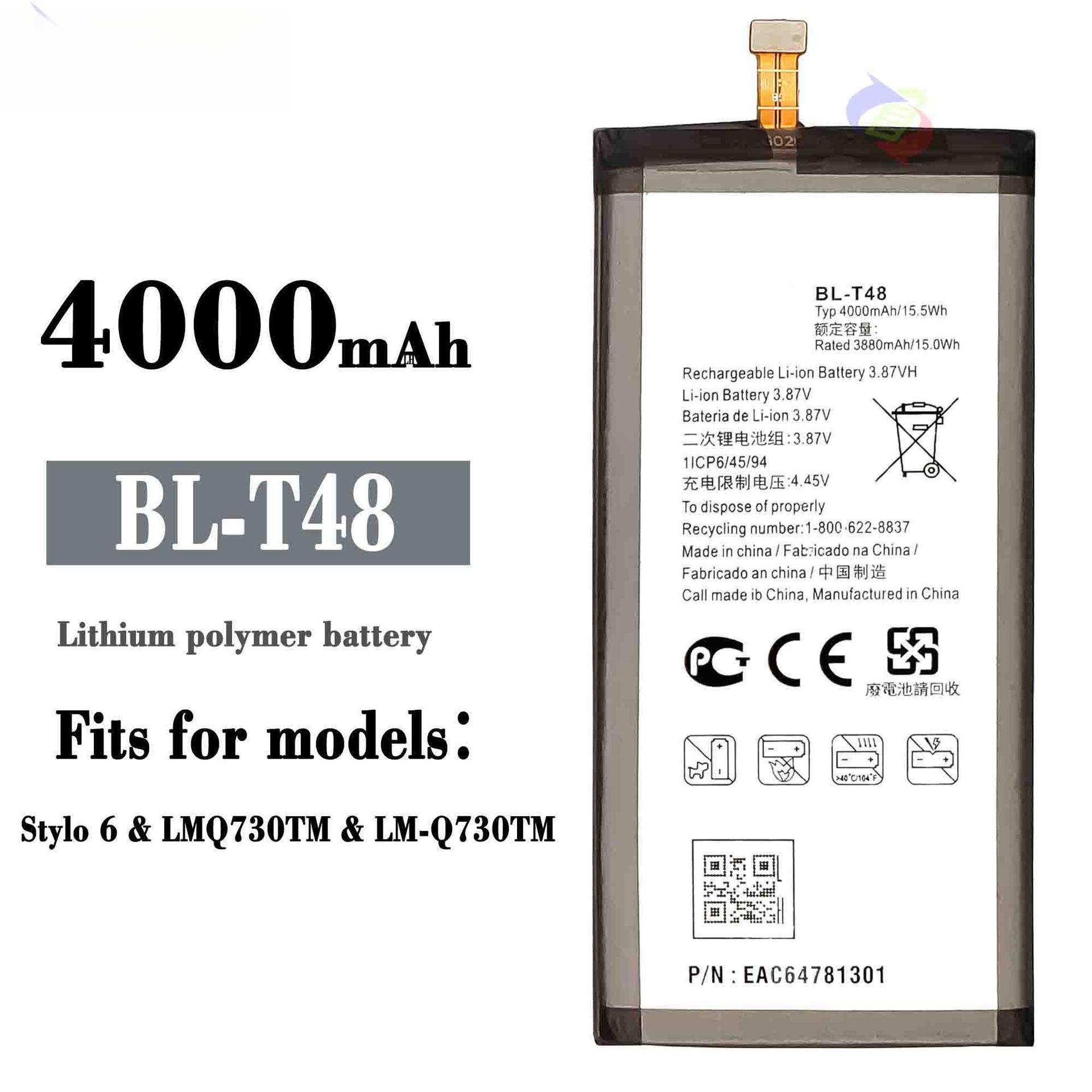 Suitable for LG Stylo sh Phone Battery BL-T48 Gig Capacity Battery 4000mah