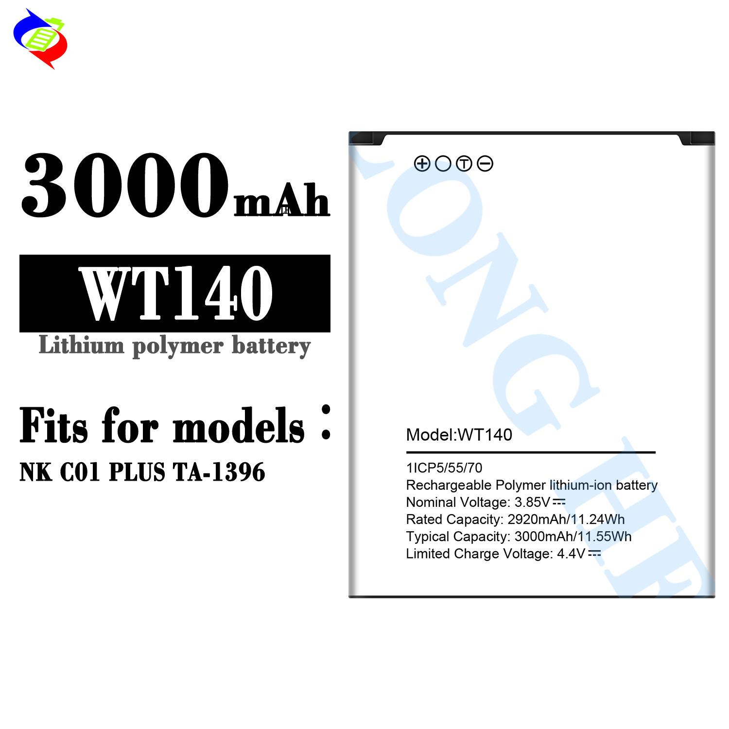Suitable for Nokia NK C01 PLUS/TA-1396 Phone WT140 Battery 3000mAh