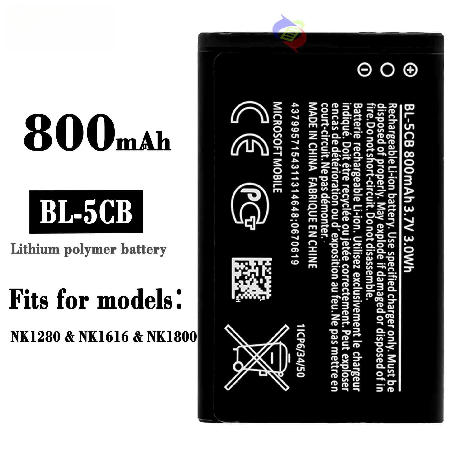 Suitable for Nokia NK1280/NK1616/NK1800 Mobile Phone Battery BL-5CB