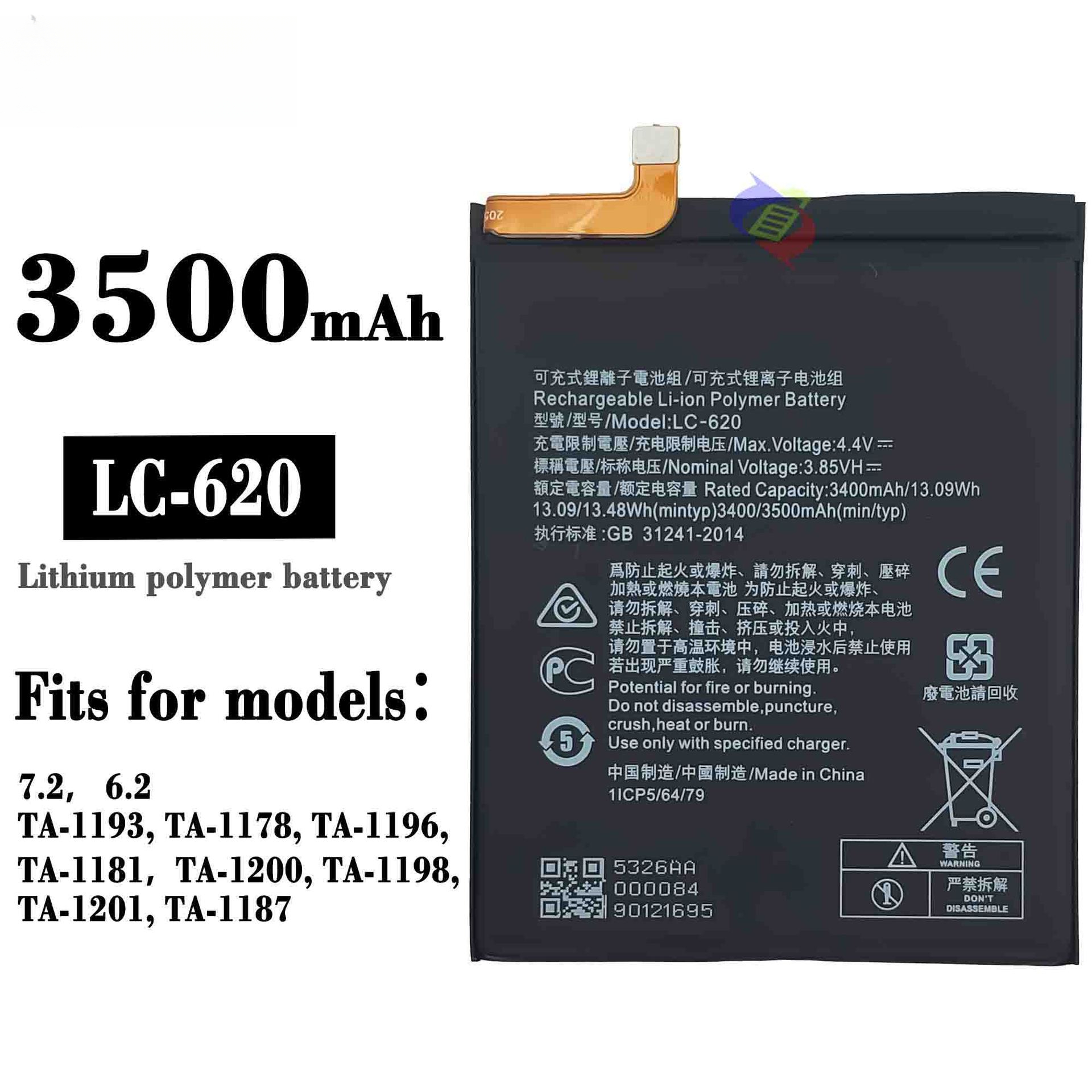 Suitable for Nokia NOKIA 7.2 Battery LC-620 Mobile Phone Original Core 3500mAh Brand New Battery
