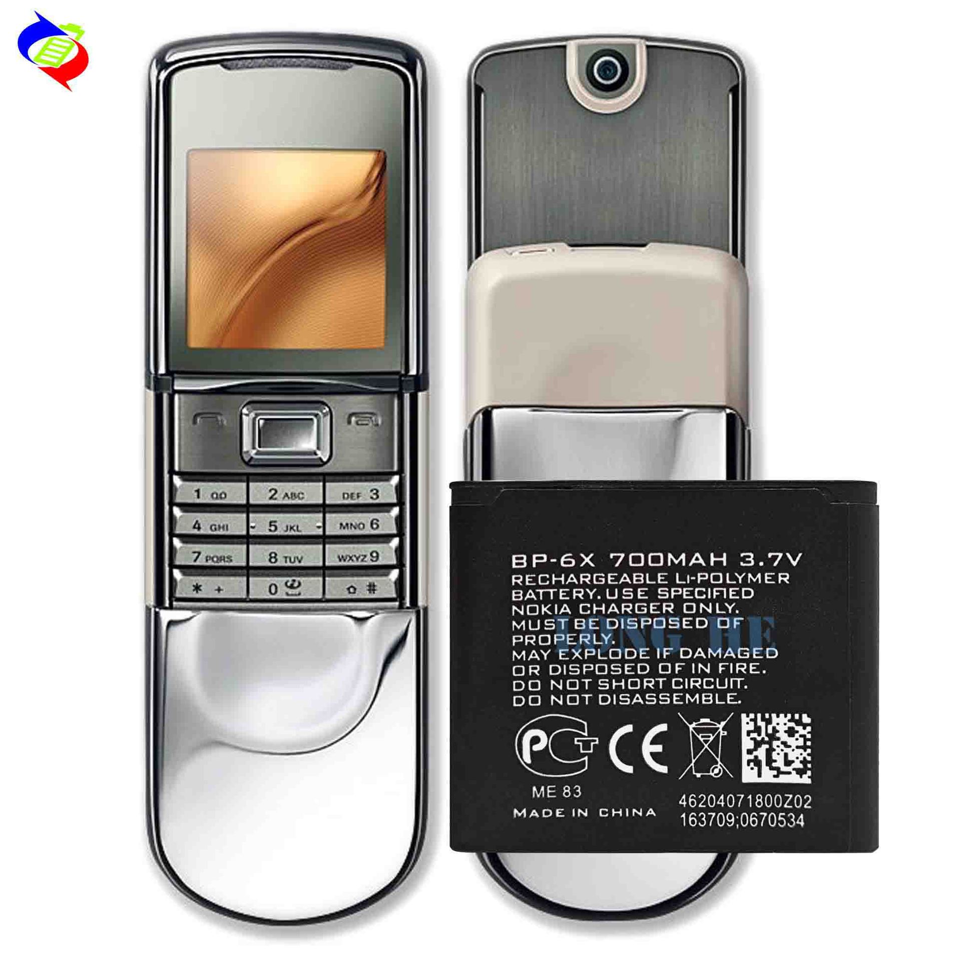 Suitable for Nokia 8800 Mobile Phone Battery BP-6X External Durable Electric Board 700mah