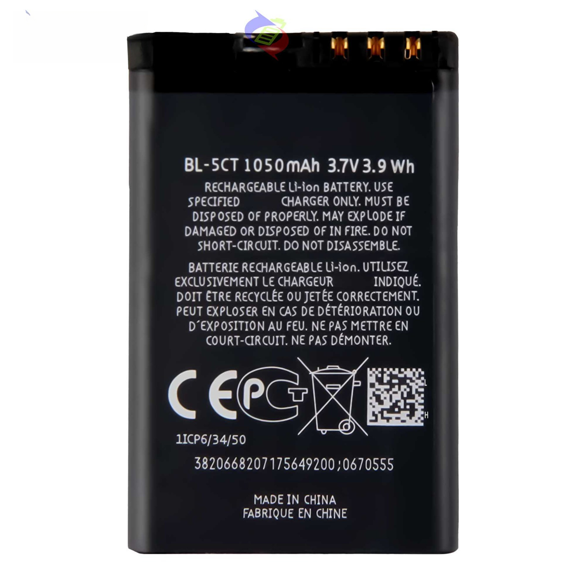 For Nokia C5 5MP External New 1050mah Mobile Phone Battery BL-5CT