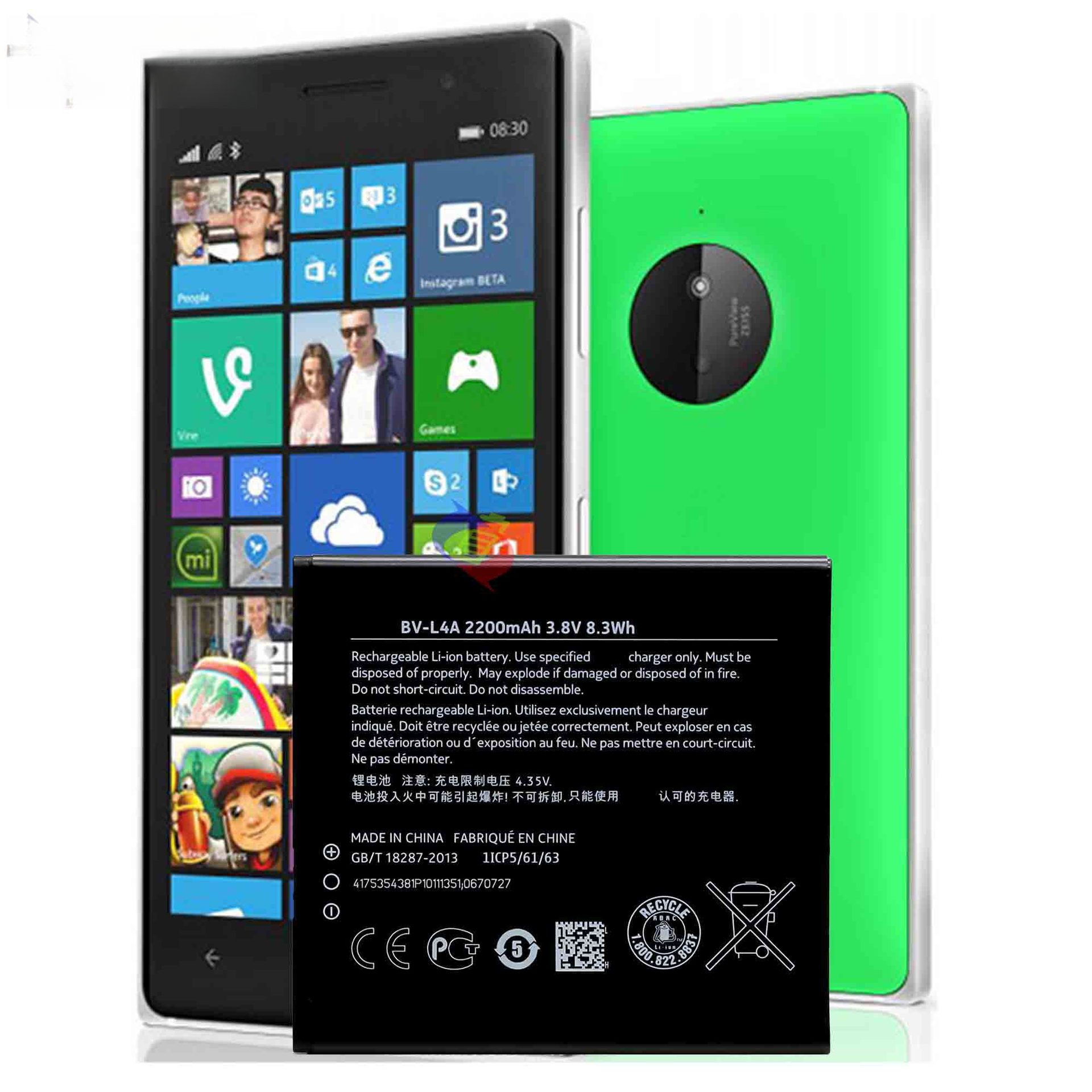 Suitable for Nokia Lumia 830/RM-984 BV-L4A mobile phone battery 2200mAh