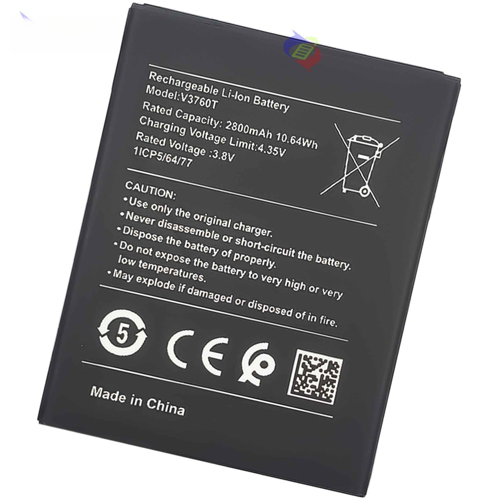 Suitable for Nokia C2 Phone Battery V3760T External Charging Board 2800mAh