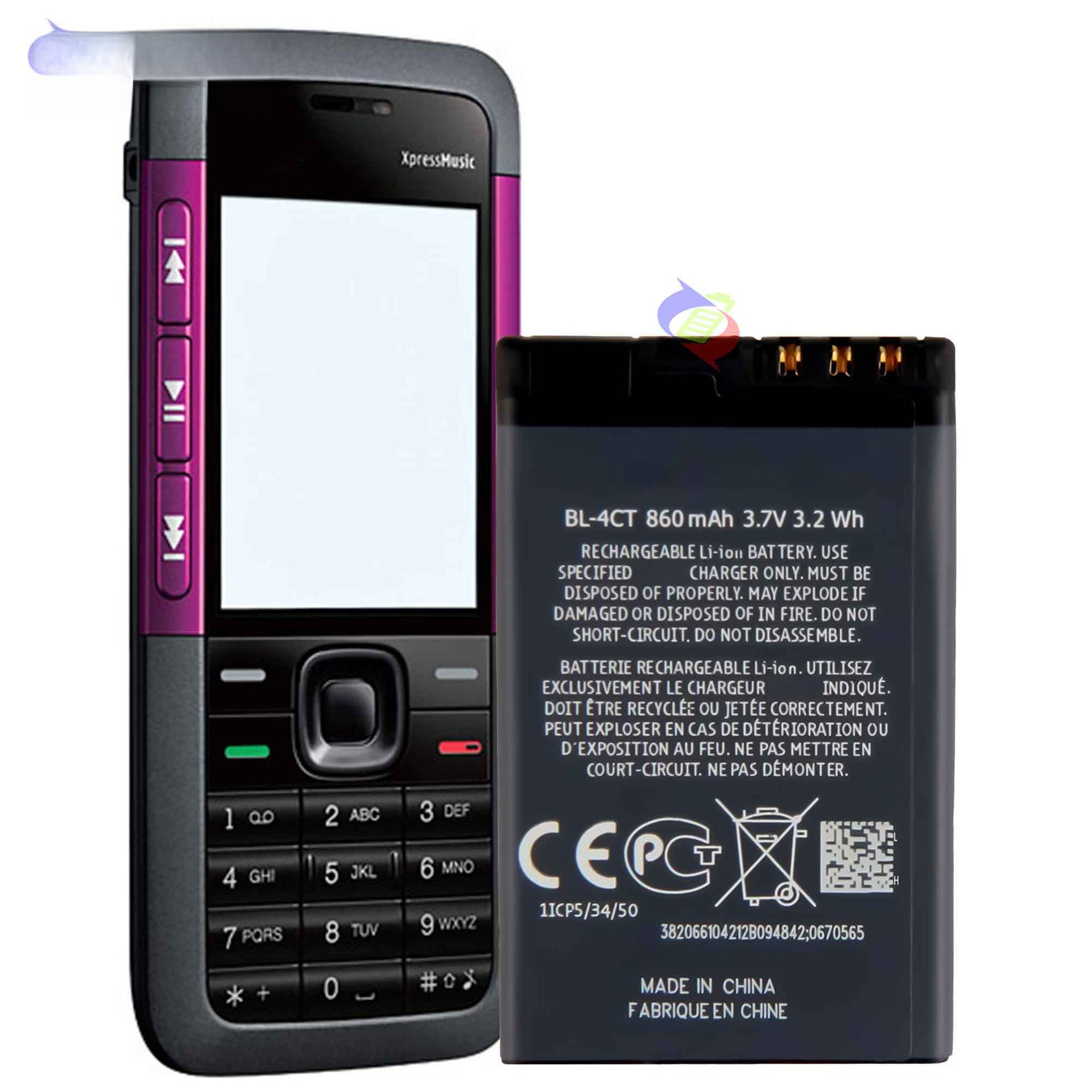 Suitable for Nokia 5310/5630/7230/x3 BL-4CT External Battery