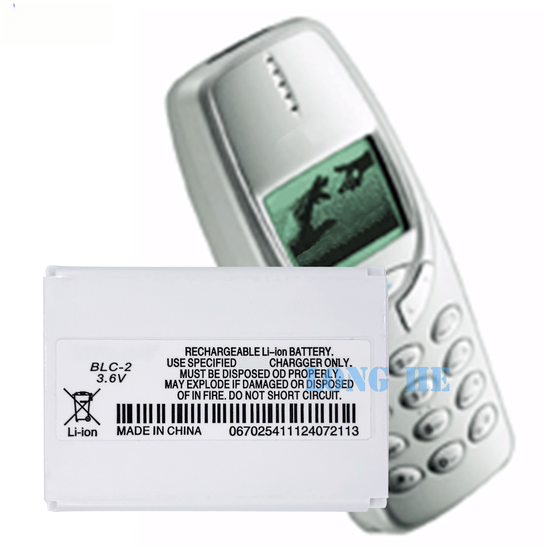 Suitable for Nokia 3310/3330/3350/6650 BLC-2 Mobile Phone Rechargeable Battery