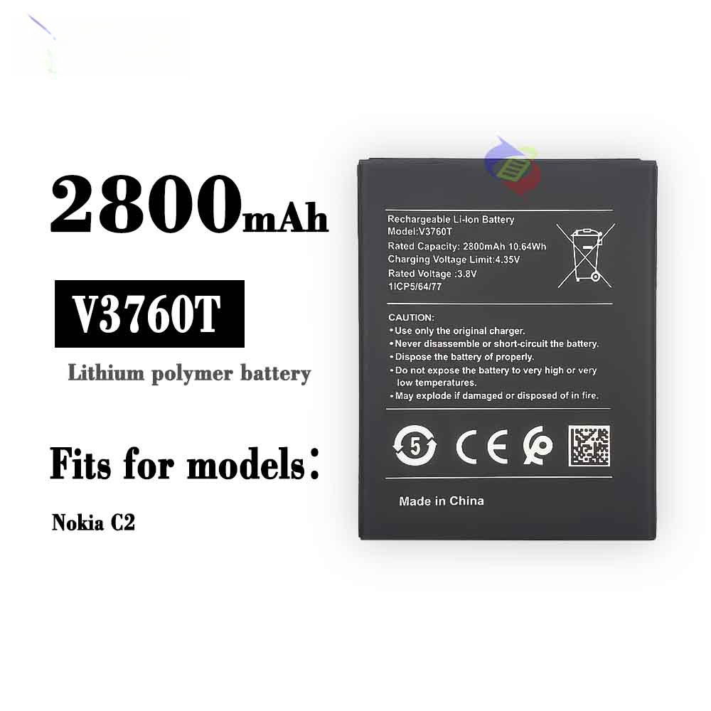 Suitable for Nokia C2 Phone Battery V3760T External Charging Board 2800mAh