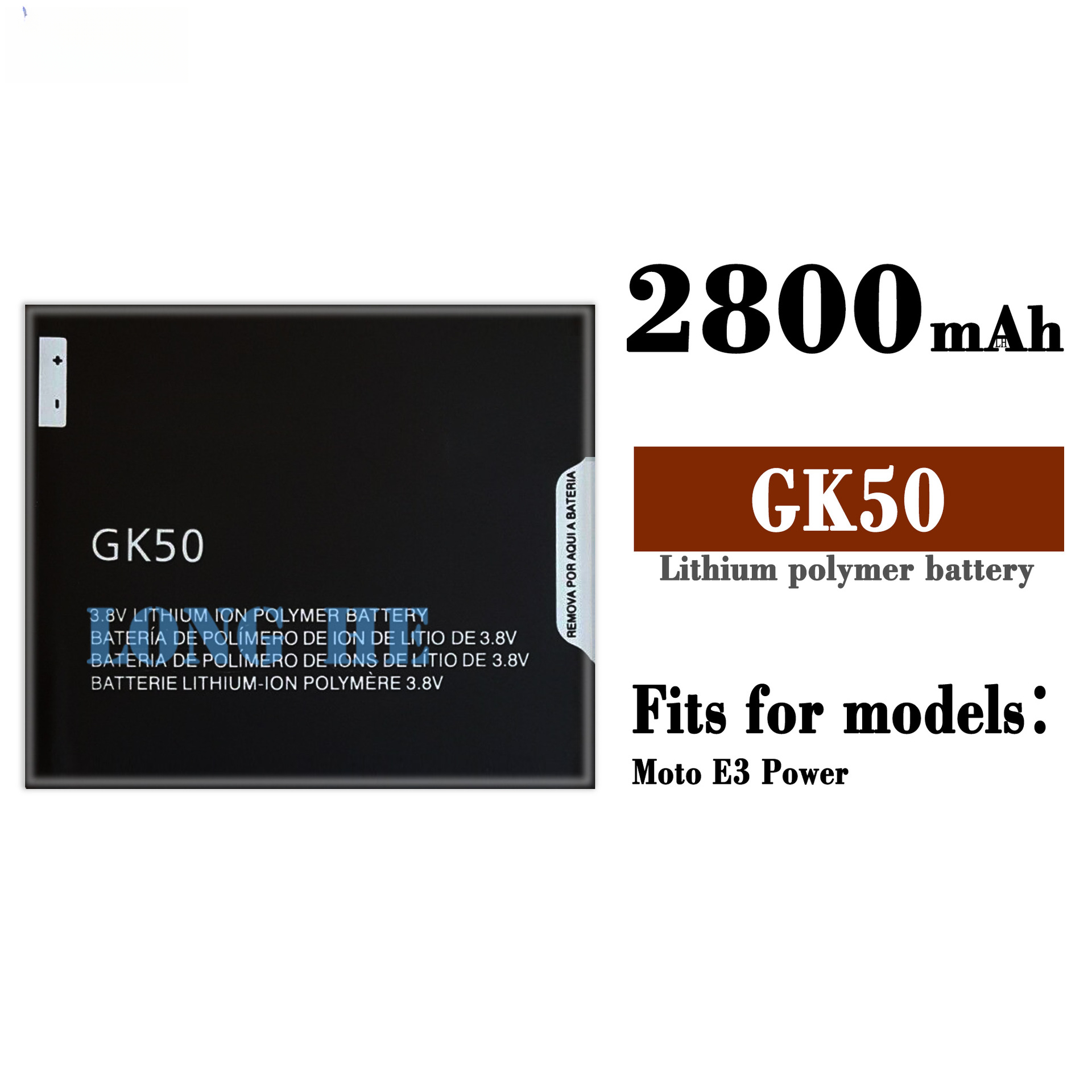 Suitable for Motorola E3 Power Phone Battery GK50 External Battery Board 2800mAh