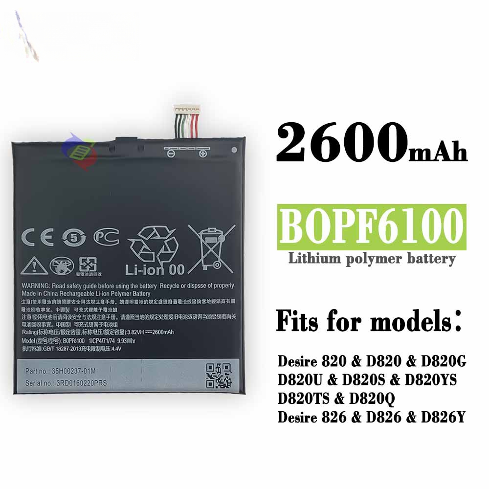 Suitable for HTC Phone Battery D820/D826 Original Core BOPF6100 Brand New Built-in Charging Board
