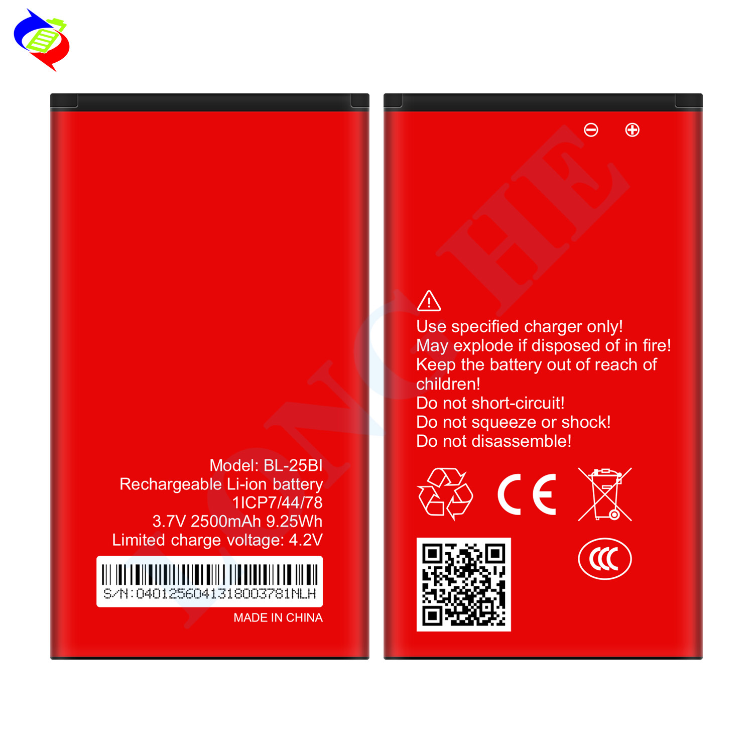 Suitable for itel Transsion IT5616 Brand New BL-25BI Mobile Phone Rechargeable Battery 2500mAh
