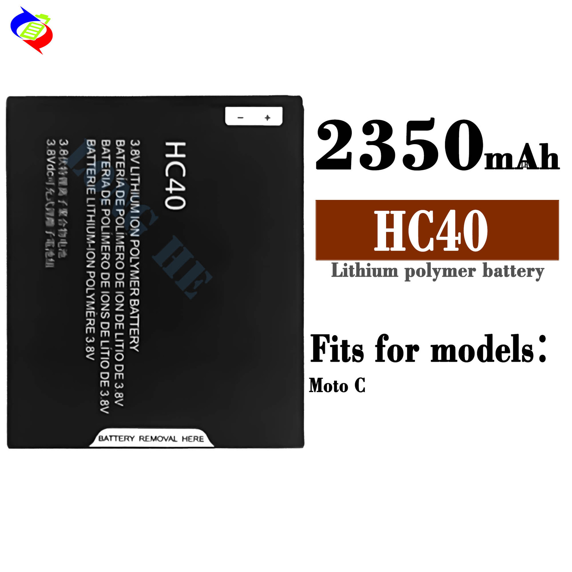 Suitable for Motorola MotoC Phone Battery Charger HC40 External Battery Board 2350mAh