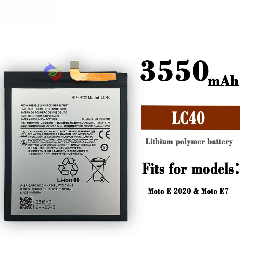 Suitable for Motorola E 2020/E7 Phone Battery LC40 Built-in Charging Board 3550mAh
