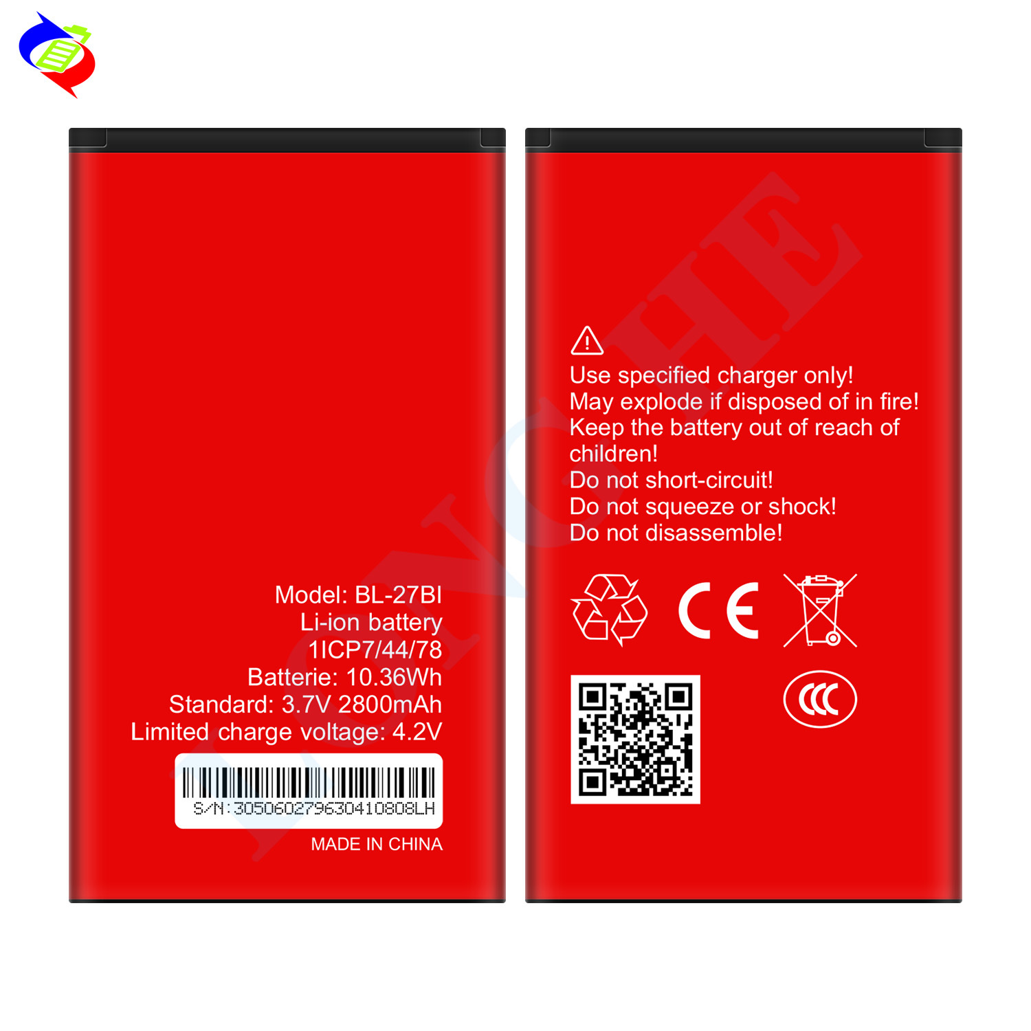 Suitable for itel A51 Brand New 2800mAh Durable Mobile Phone Battery BL-27BI