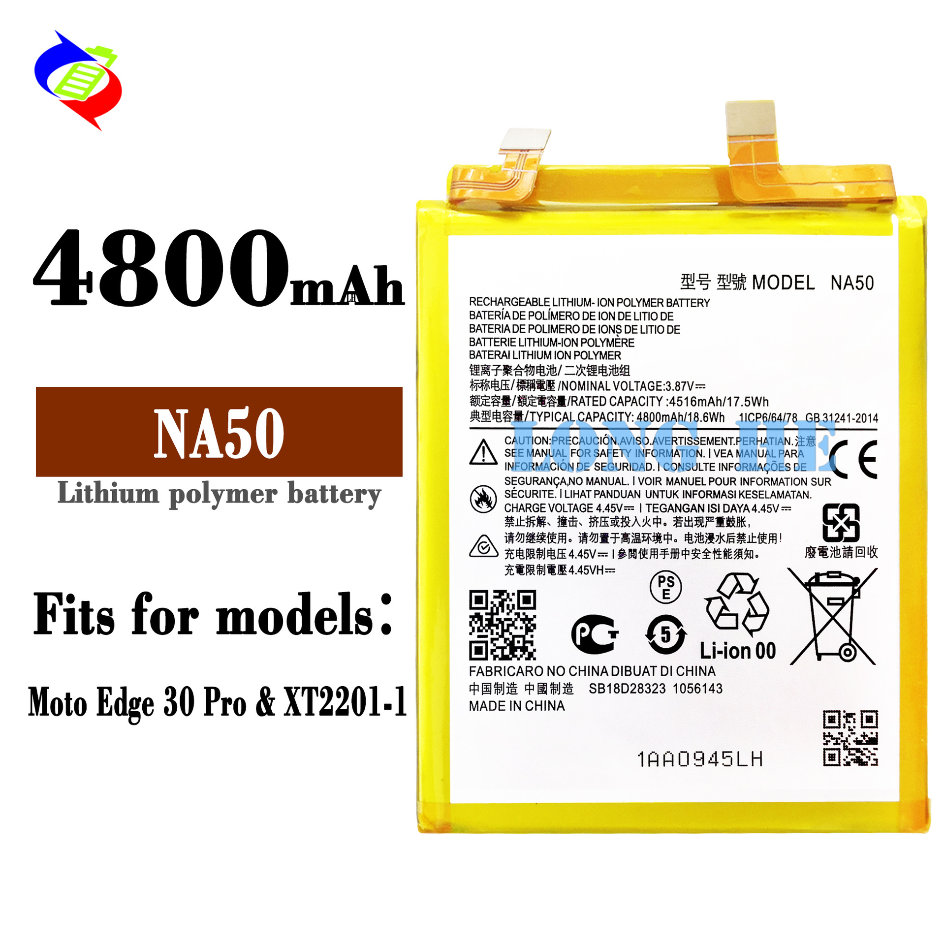 Suitable for Motorola Edge 30Pro Phone Battery NA50 Built-in Fast Charging Board