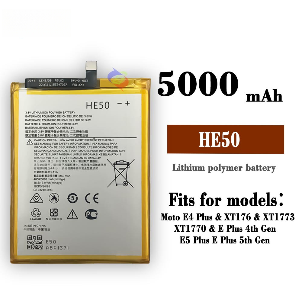 Suitable for Motorola E4plus/E5plus/XT1774/1770/1775 Phone Battery HE50