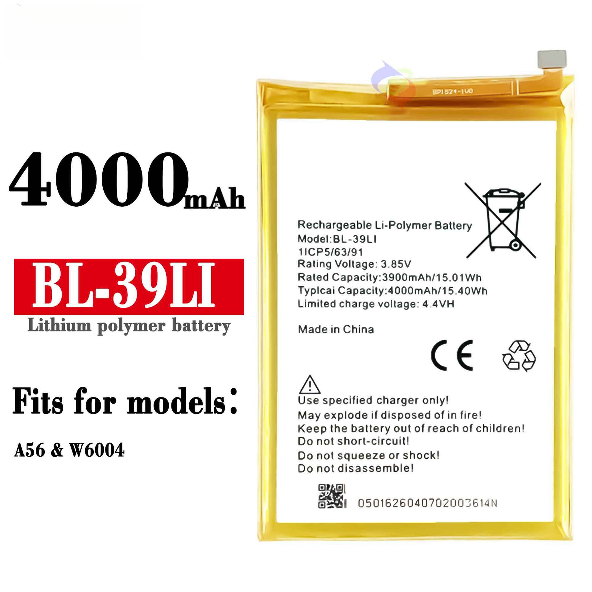 56 Phone BL-39Li Built-in Battery Large Capacity Brand New Battery Board