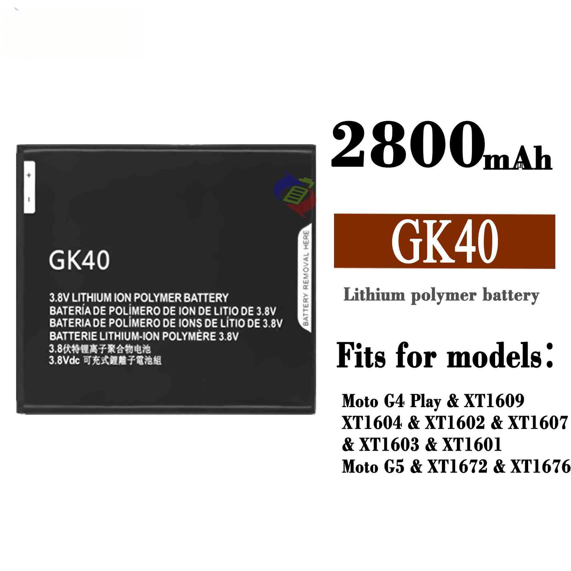 Suitable for Motorola G4 Play/G5/XT1609/XT1604 Brand New Phone Battery GK40